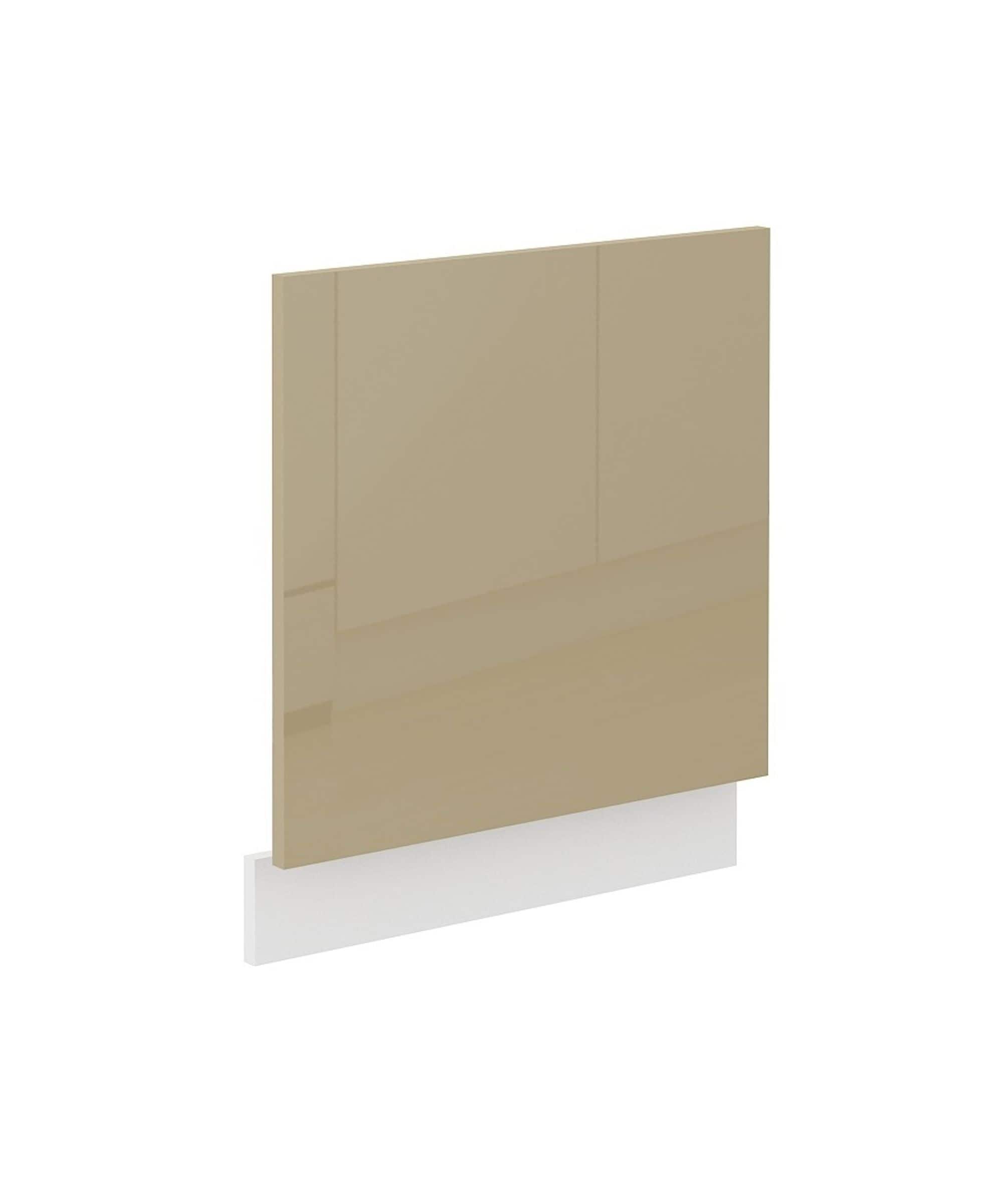 Frontblende Geschirrsp&uuml;ler integriert 60 cm Cappuccino Hochglanz K&uuml;che Lara 