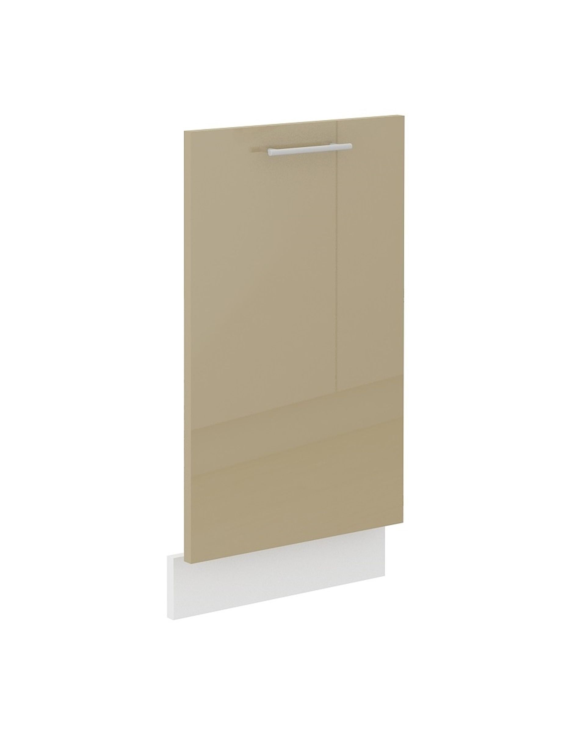 Frontblende Geschirrsp&uuml;ler vollintegriert 45 cm Cappuccino Hochglanz K&uuml;che Lara 