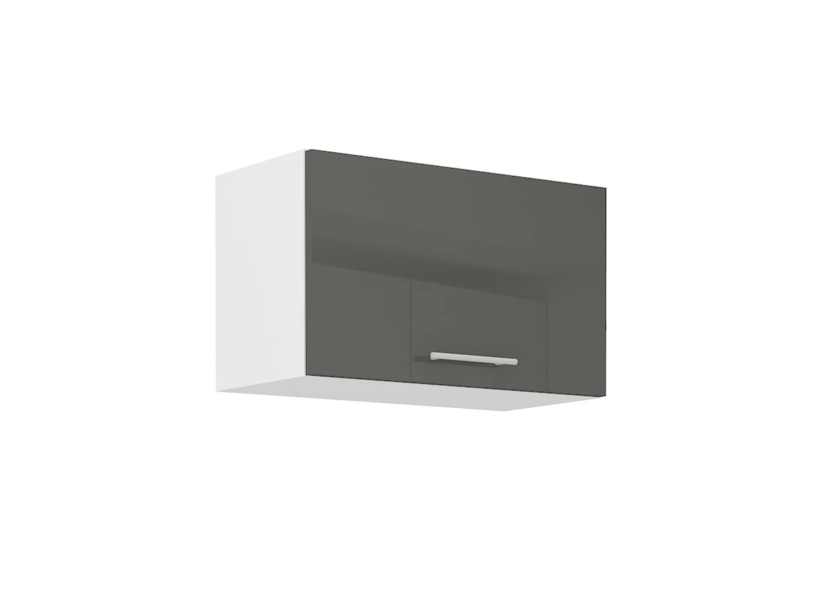 Küche Hängeschrank 60 Lara Grau Hochglanz + Weiss matt Küchenzeile Küchenblock
