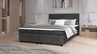 Boxspringbett Paxos Cordstoff Graphite 180x200 Hotelbett Bonellfederkern Bett 