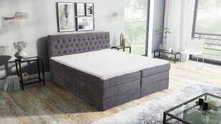 Malton Boxspringbett 180x200 Hotelbett Bonellfederkern Bett + Topper Bettkasten 