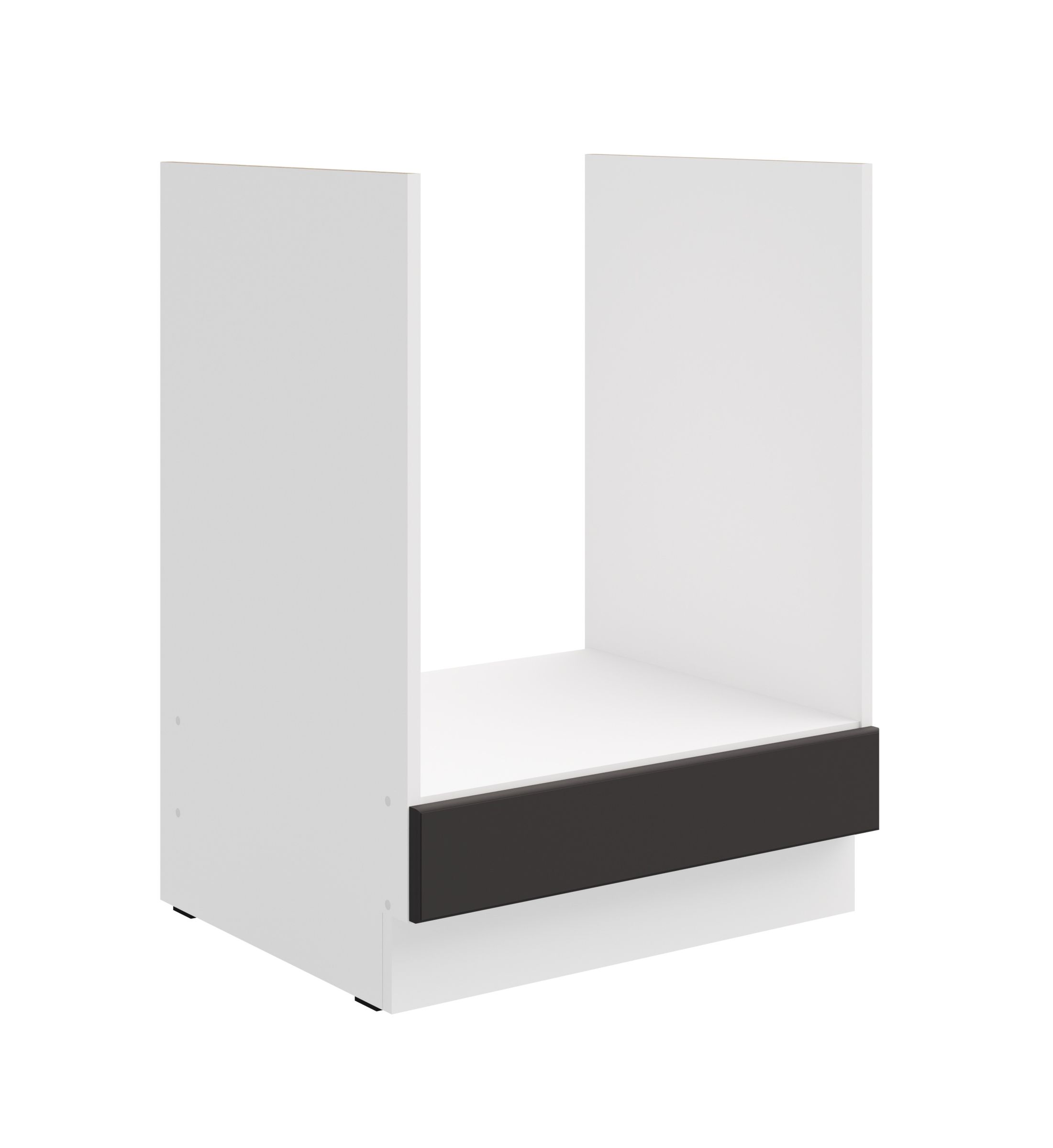 Herdunterschrank 60 cm Stilo Grau Weiss K&uuml;chenzeile K&uuml;chenblock K&uuml;che Landhaus 