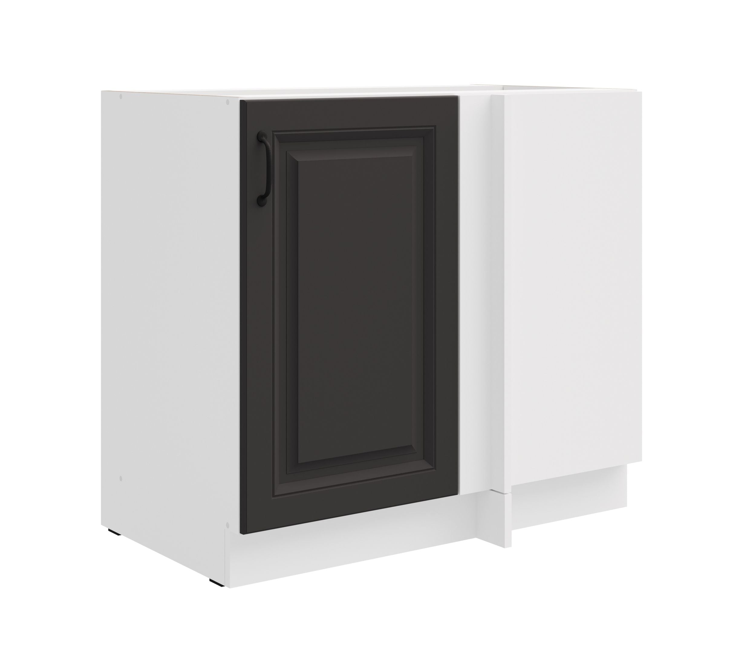 Eckschrank 105cm Stilo Grau K&uuml;chenzeile K&uuml;chenblock K&uuml;che Landhaus Einbauk&uuml;che 