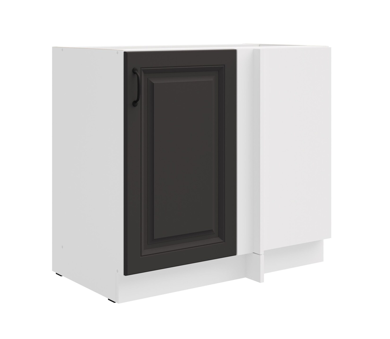 Eckschrank 105cm Stilo Grau Küchenzeile Küchenblock Küche Landhaus Einbauküche