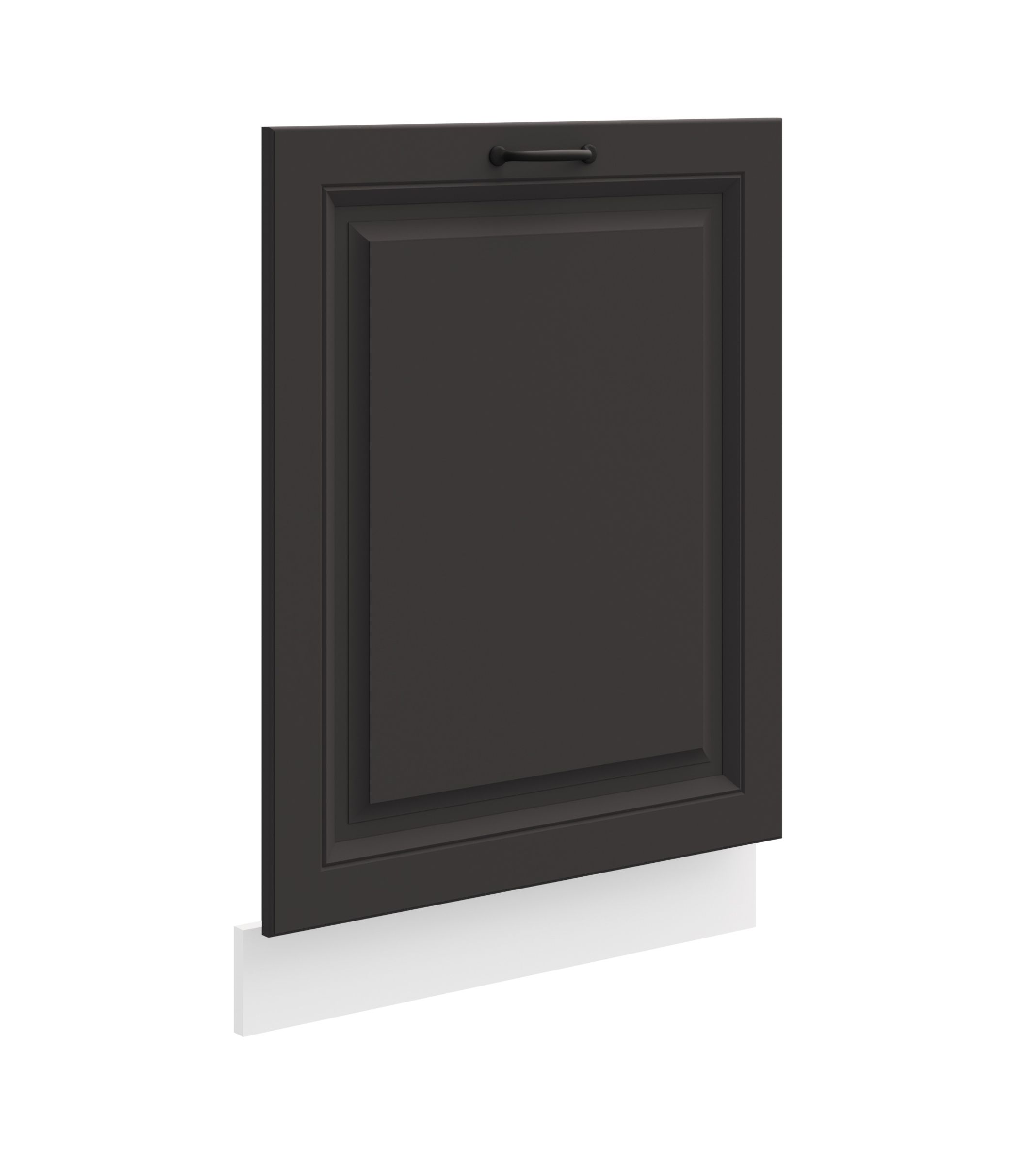 Frontblende f&uuml;r vollintegrierten Geschirrsp&uuml;ler 60 cm Stilo Grau K&uuml;che Landhaus 