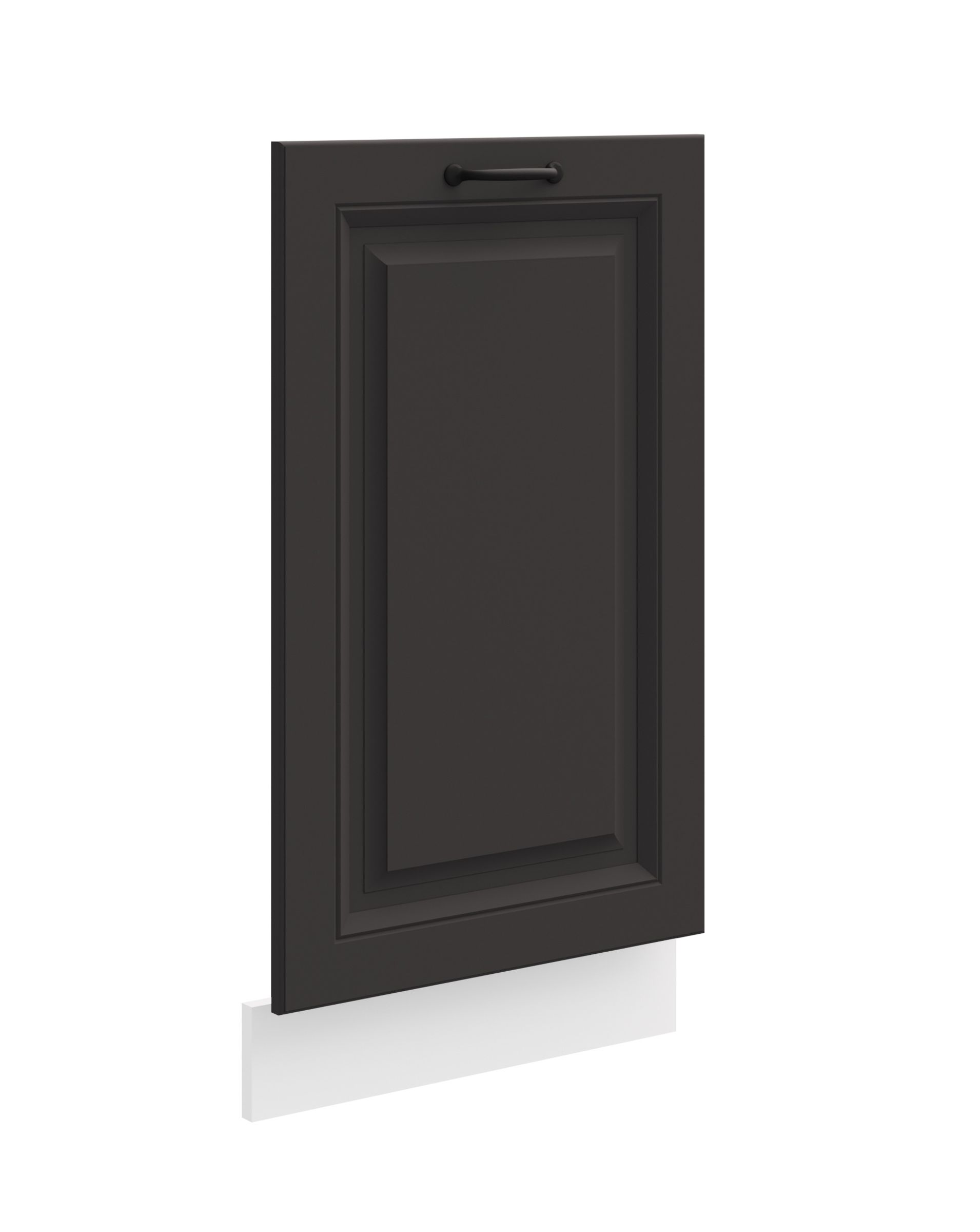 Frontblende f&uuml;r vollintegrierten Geschirrsp&uuml;ler 45 cm Stilo Grau K&uuml;che Landhaus 