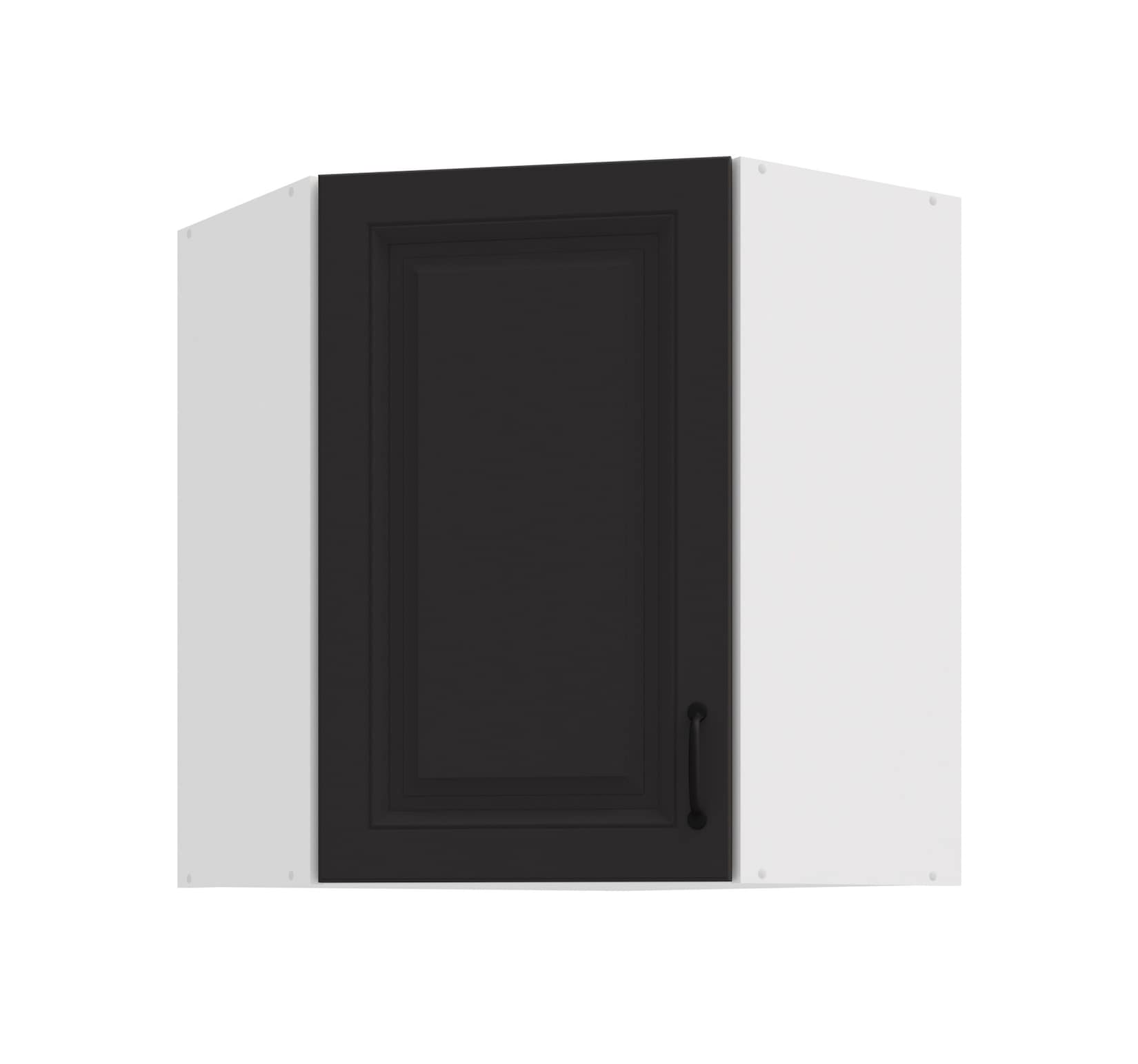 Eckhängeschrank 60x60 cm Stilo Grau Küchenzeile Küchenblock Küche Landhaus