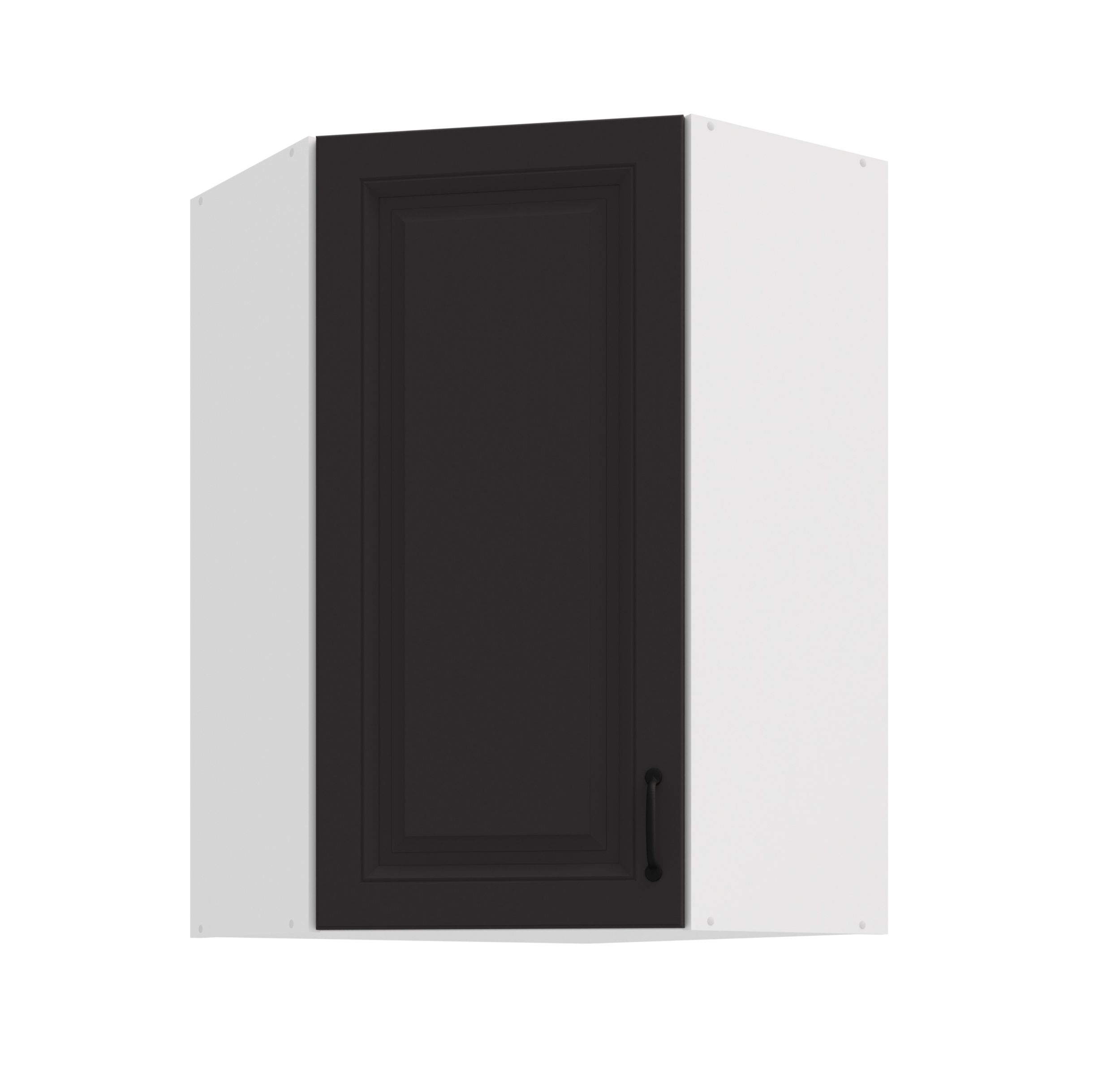 Eckh&auml;ngeschrank 60x60 cm Stilo Grau K&uuml;chenzeile K&uuml;chenblock Landhaus H&ouml;he 90 cm 