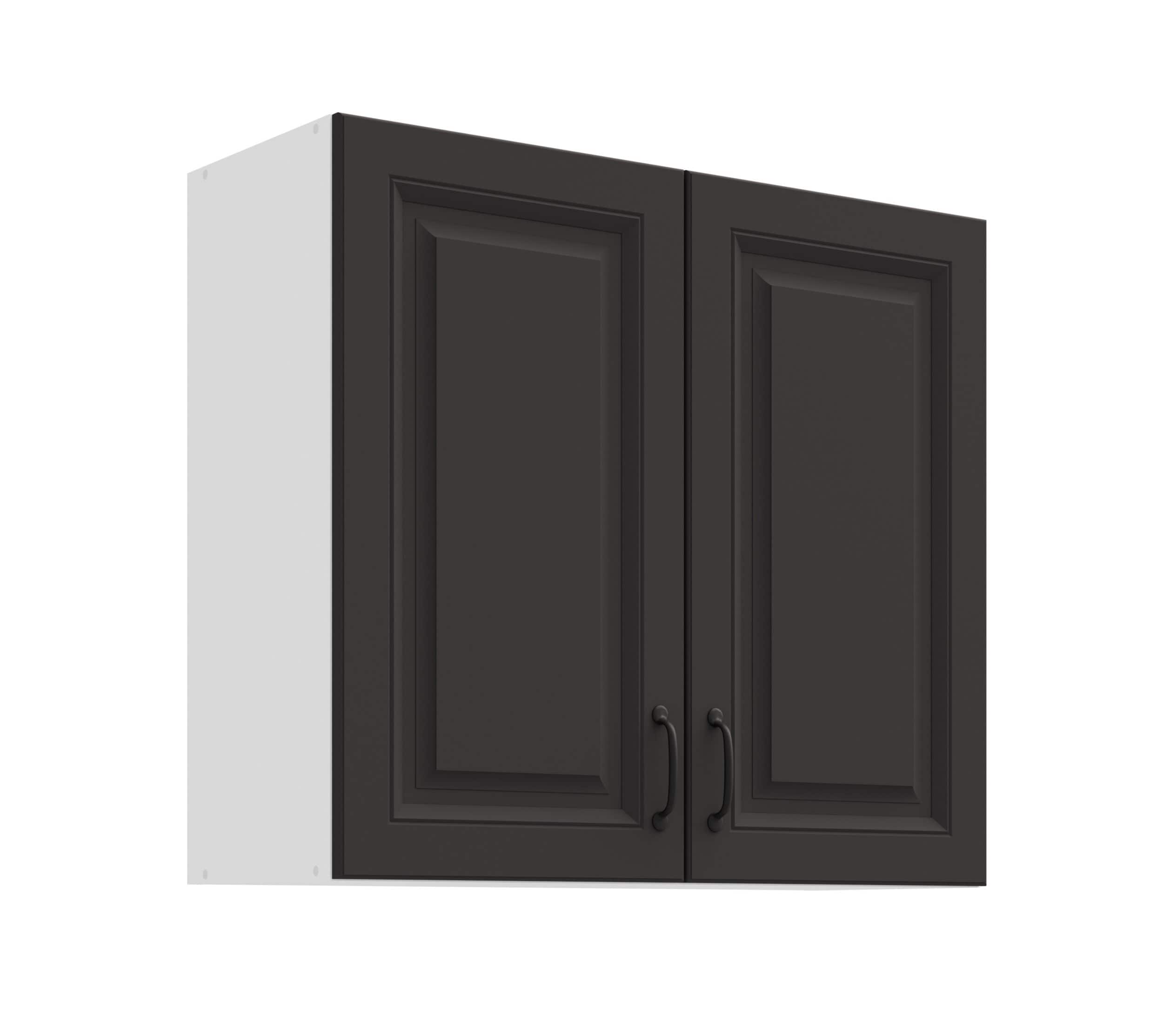 H&auml;ngeschrank 80 cm Stilo Grau K&uuml;chenzeile K&uuml;chenblock K&uuml;che Landhaus Einbauk&uuml;che 