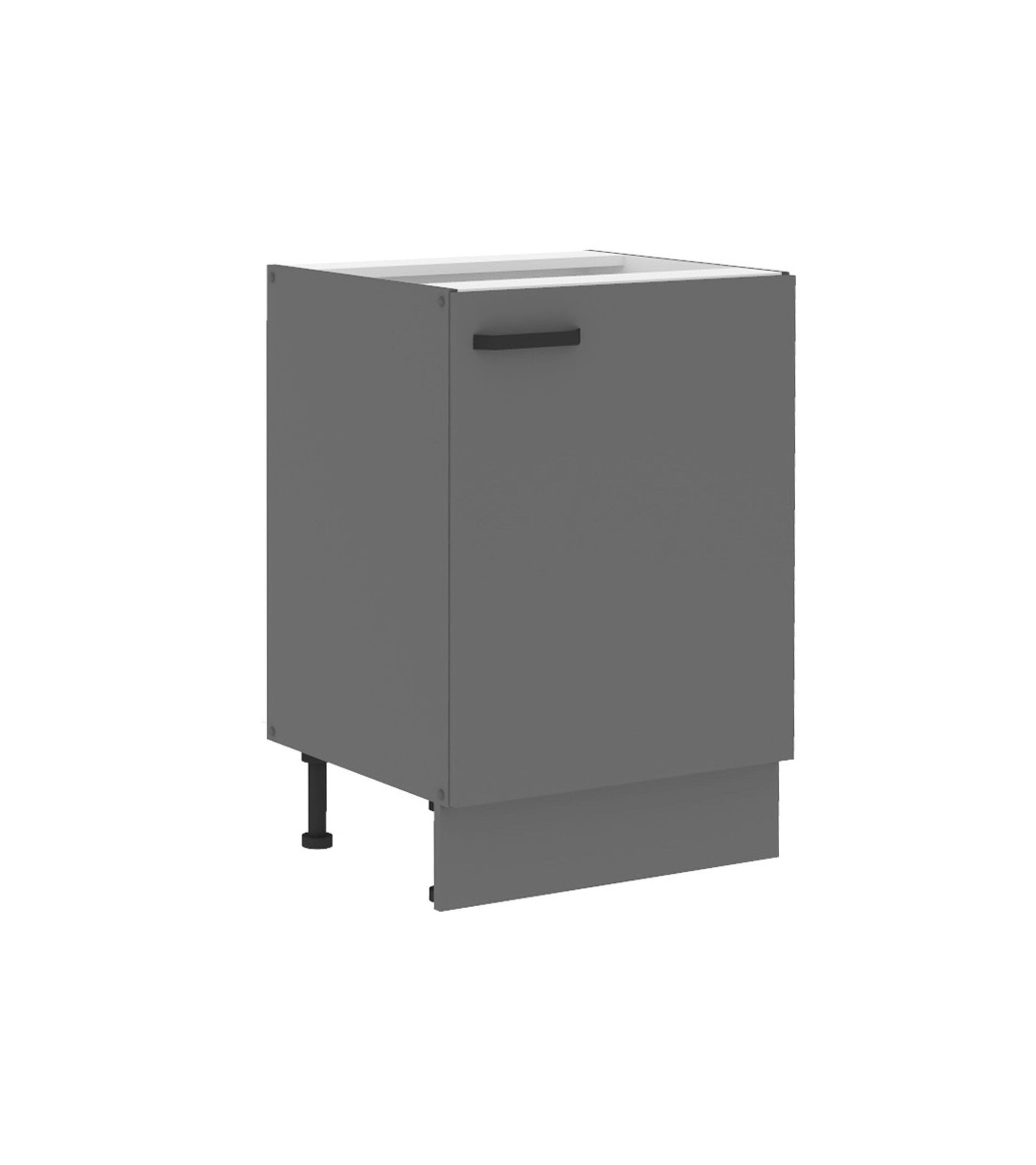 K&uuml;che NESSA Unterschrank 60 cm Anthrazit K&uuml;chenzeile K&uuml;chenblock Einbauk&uuml;che 