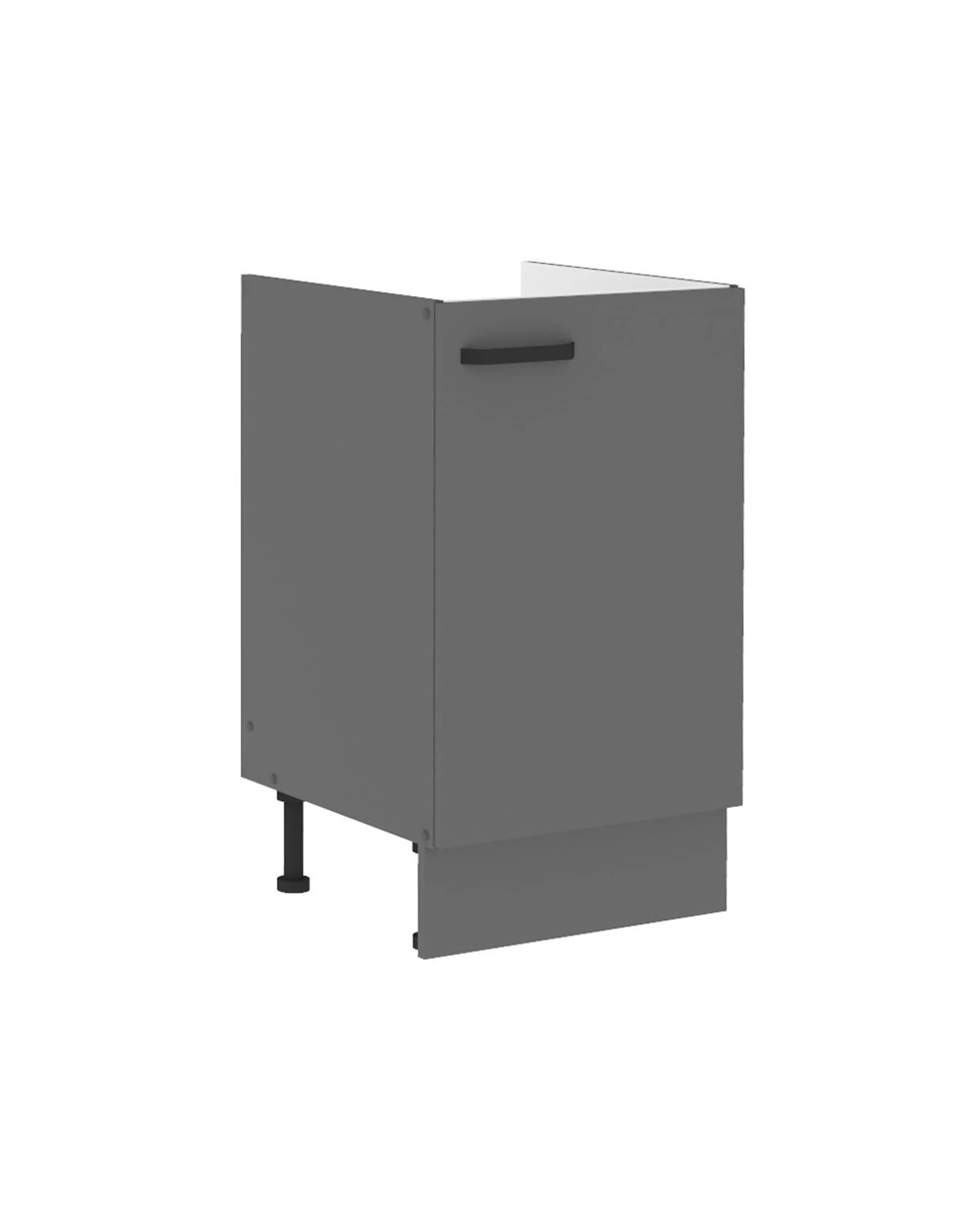 K&uuml;che NESSA Sp&uuml;lenunterschrank 50 Anthrazit K&uuml;chenzeile K&uuml;chenblock Einbauk&uuml;che 