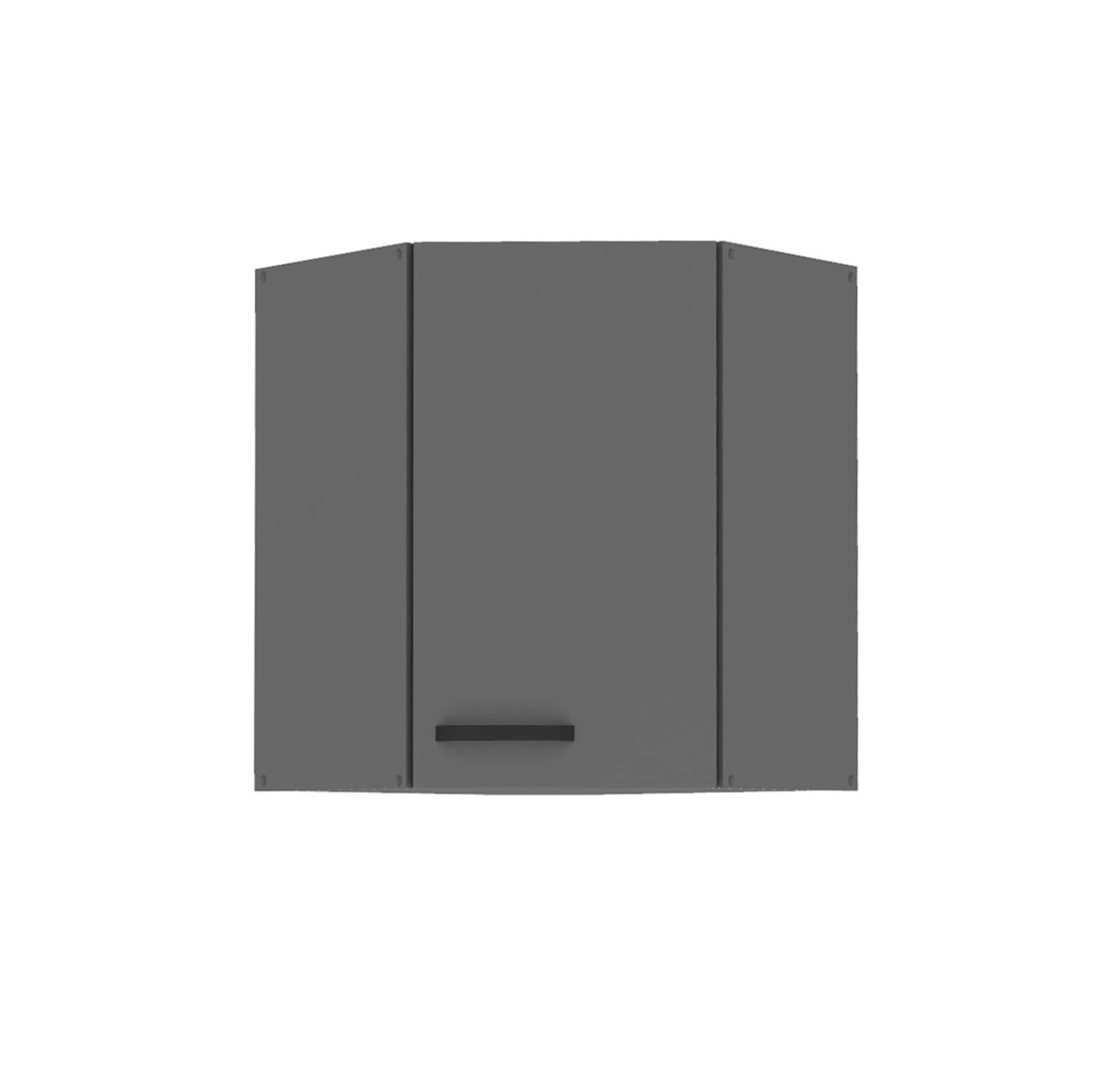 K&uuml;che NESSA Eckh&auml;ngeschrank 60X60 Anthrazit K&uuml;chenzeile K&uuml;chenblock Einbauk&uuml;che 