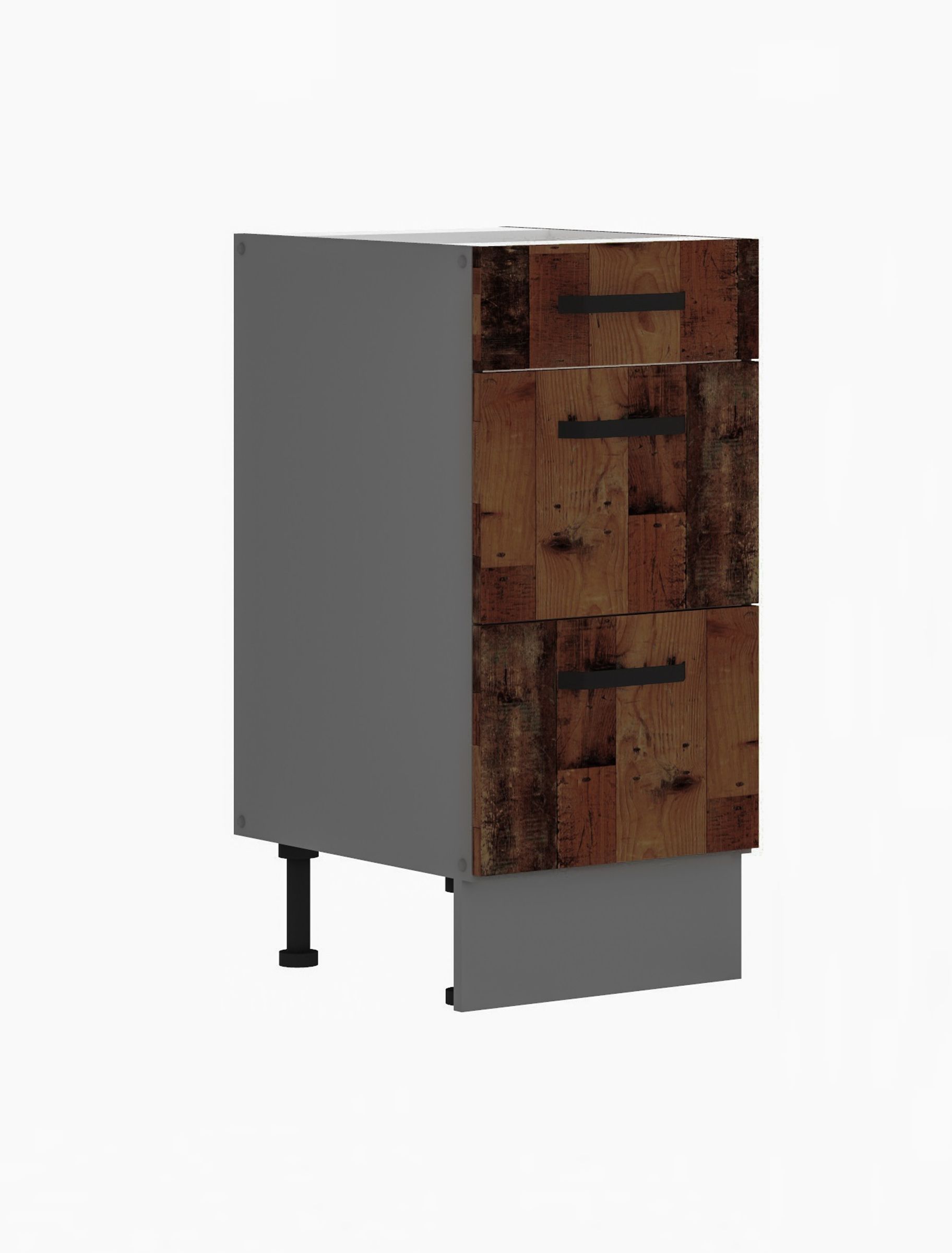 K&uuml;che OLD STYLE Unterschrank 40 cm Old Wood K&uuml;chenzeile K&uuml;chenblock Einbauk&uuml;che 