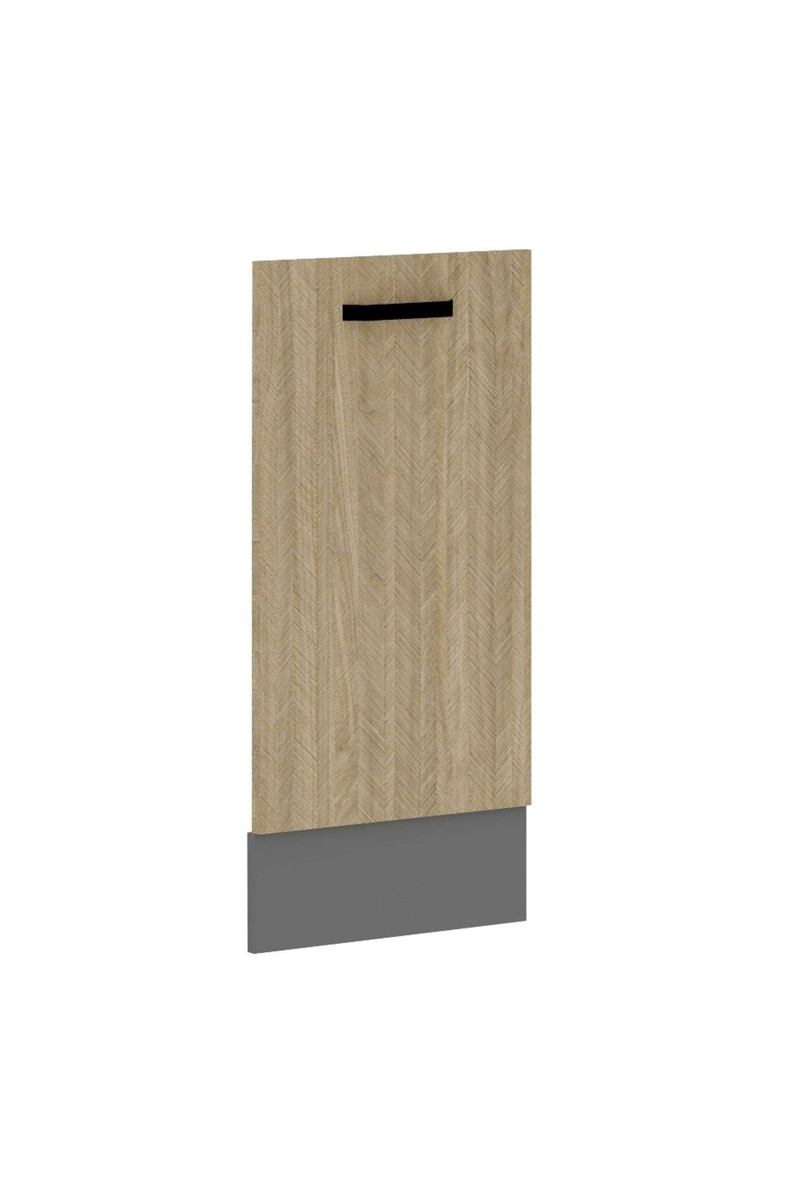 Frontblende f&uuml;r vollintegrierten Geschirrsp&uuml;ler 45 K&uuml;che SCANDI Fischgr&auml;t Optik 