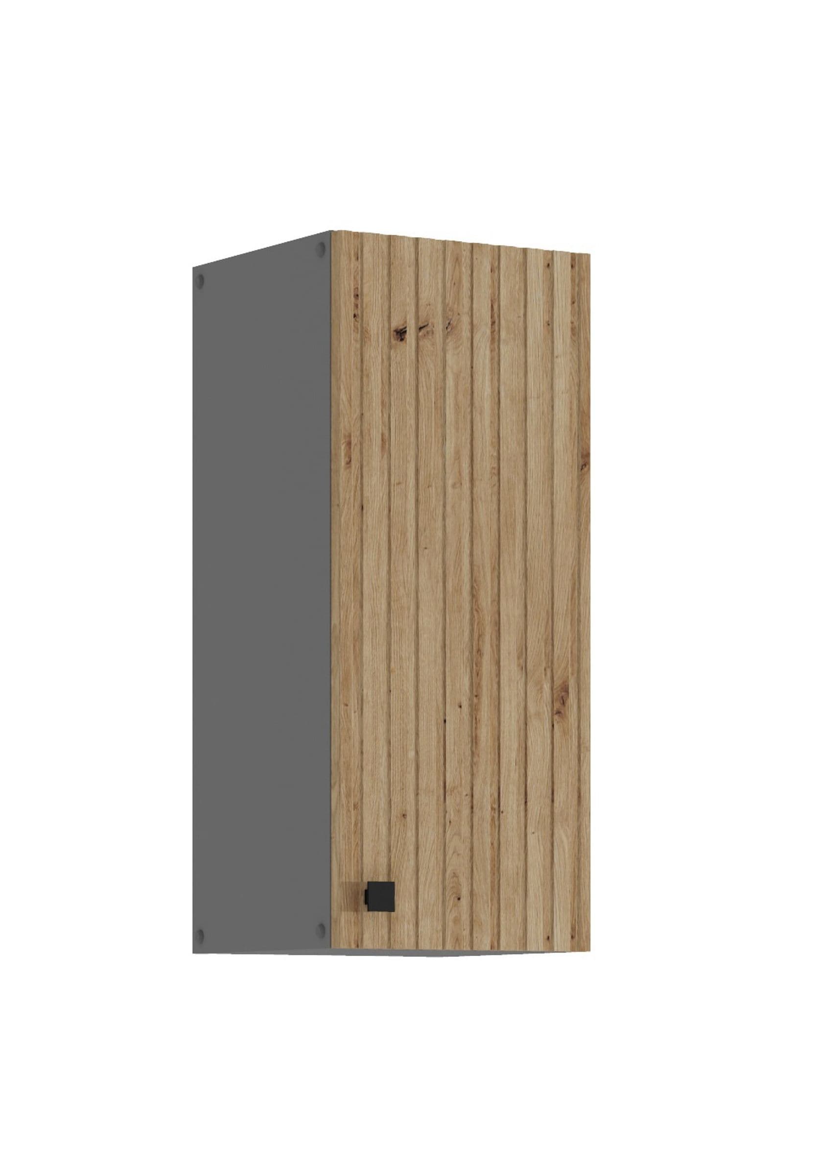 K&uuml;che AVA Artisan H&auml;ngeschrank 30 cm Lamellenoptik K&uuml;chenzeile Einbauk&uuml;che 