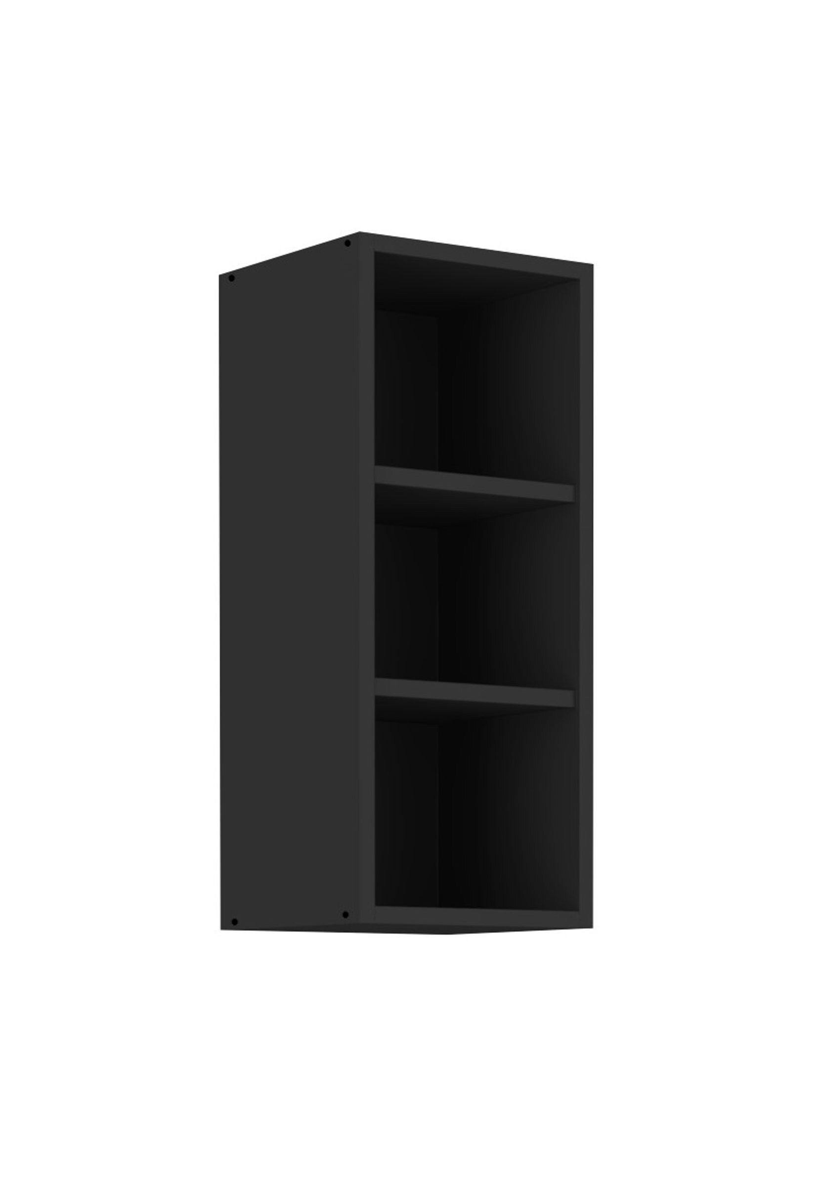 H&auml;ngeschrank Regal 30 cm Schwarz matt K&uuml;chenzeile K&uuml;che SIENA / MONZA / ARONA 