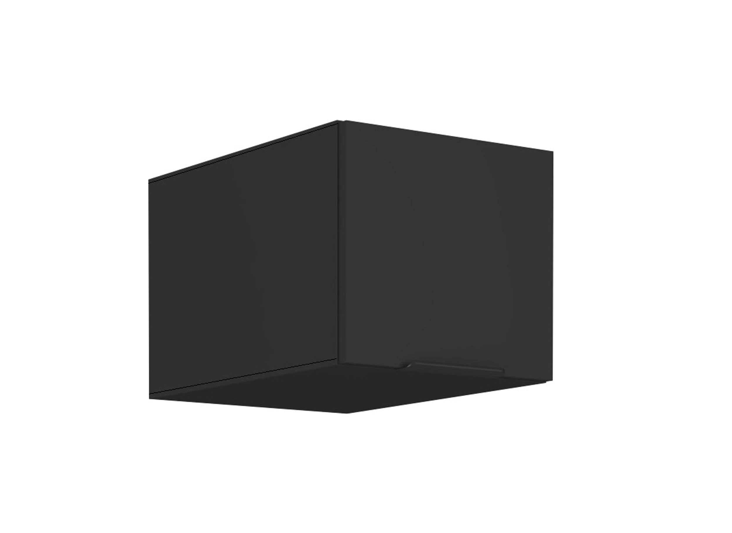 Aufsatzschrank Hochschrank 40 cm SIENA Schwarz K&uuml;chenzeile K&uuml;chenblock K&uuml;che 