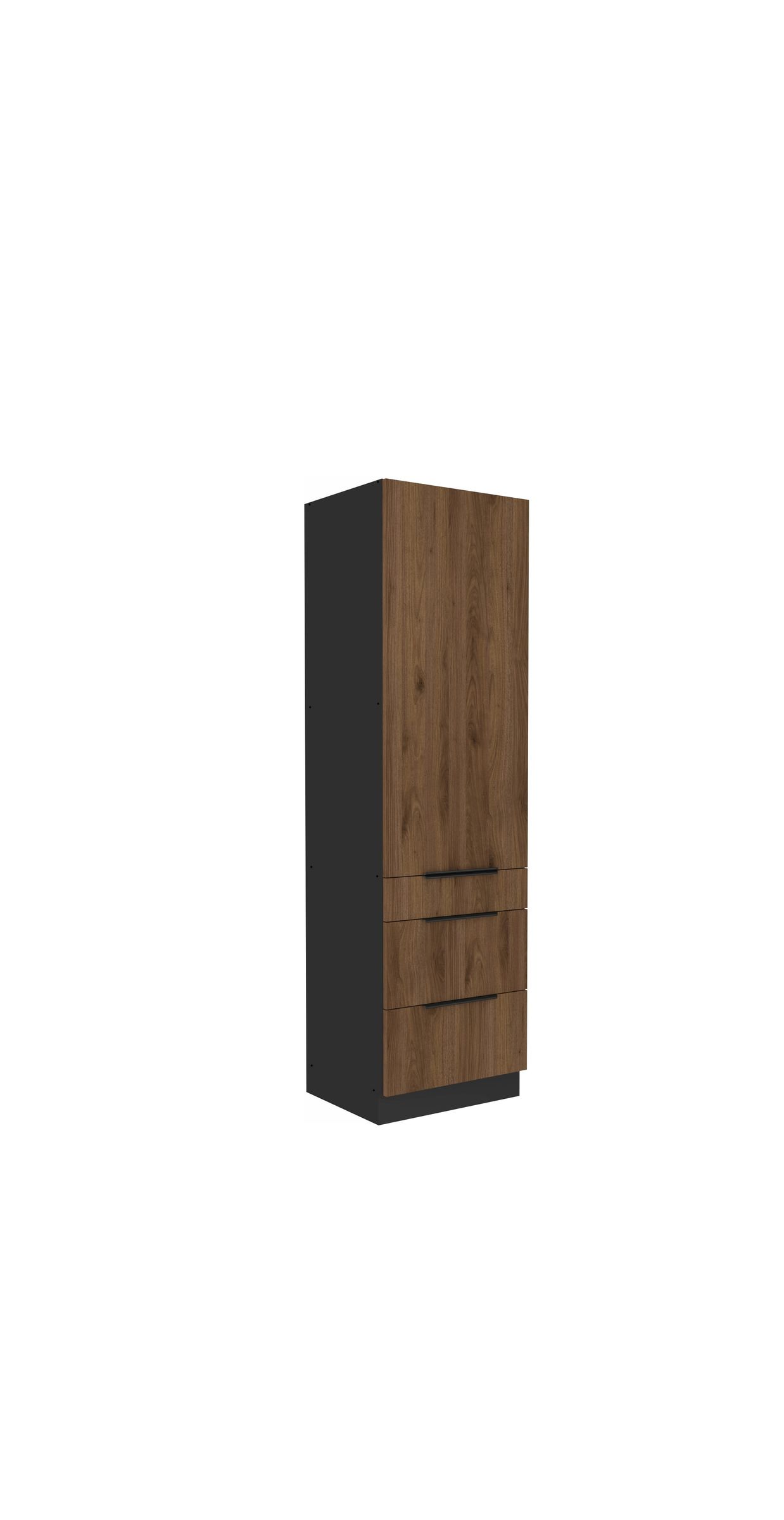 K&uuml;chen Hochschrank 60 cm MONZA Okapi Nu&szlig;baum K&uuml;chenzeile K&uuml;chenblock K&uuml;che 
