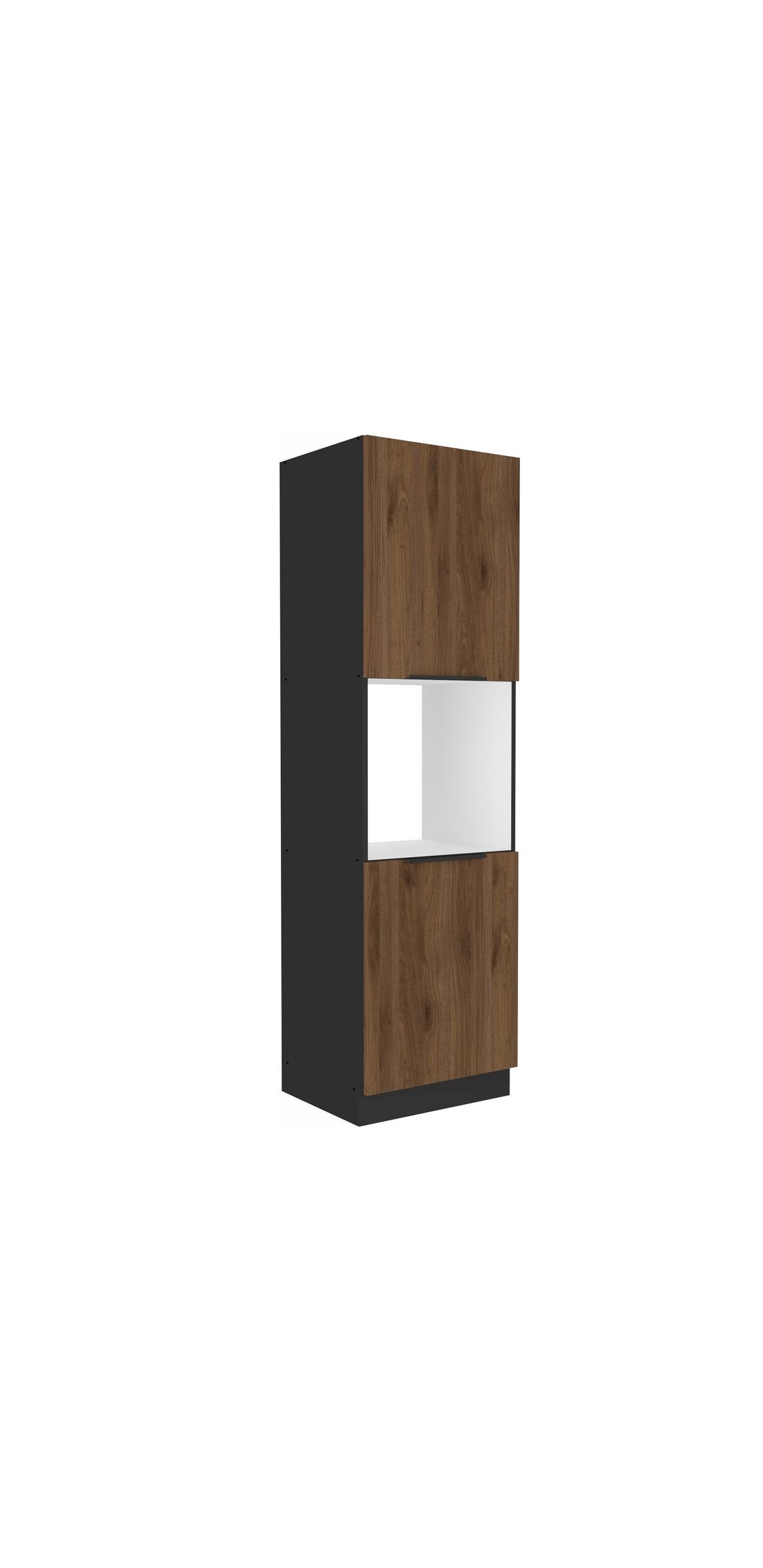 K&uuml;chen Hochschrank 60 cm MONZA Okapi Nu&szlig;baum K&uuml;chenzeile K&uuml;chenblock K&uuml;che 