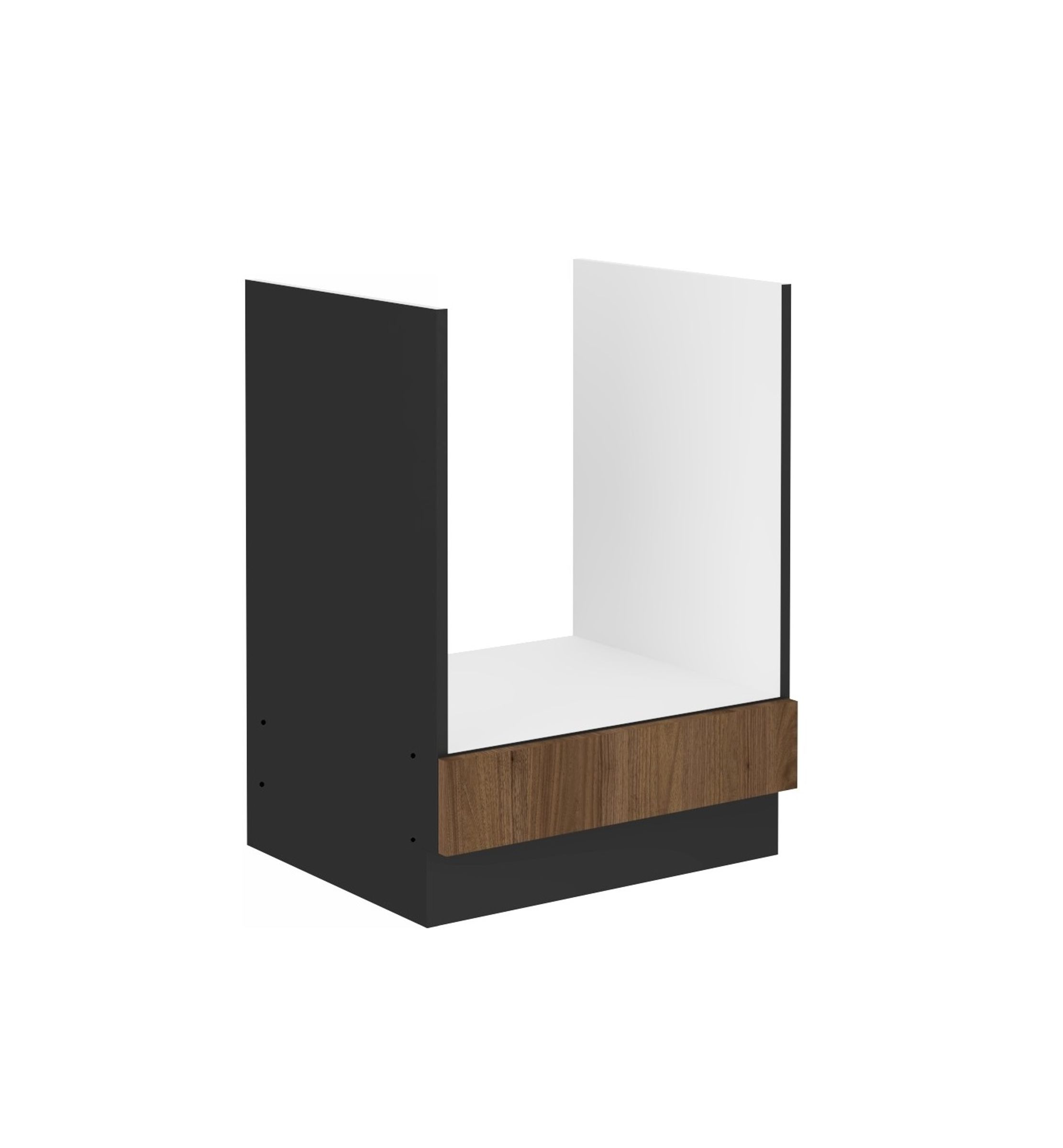 K&uuml;chen Herdunterschrank 60 cm K&uuml;che MONZA Okapi Nu&szlig;baum K&uuml;chenzeile K&uuml;chenblock 