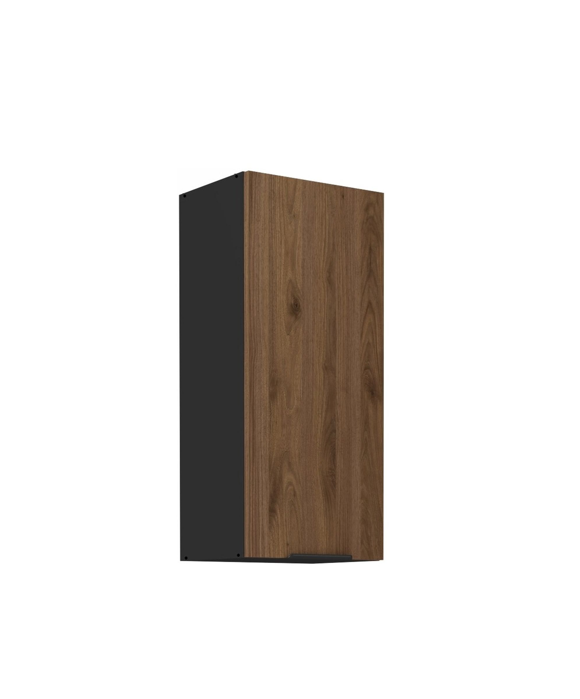 K&uuml;chen H&auml;ngeschrank 40 cm MONZA Okapi Nu&szlig;baum K&uuml;che K&uuml;chenzeile 90 cm hoch 