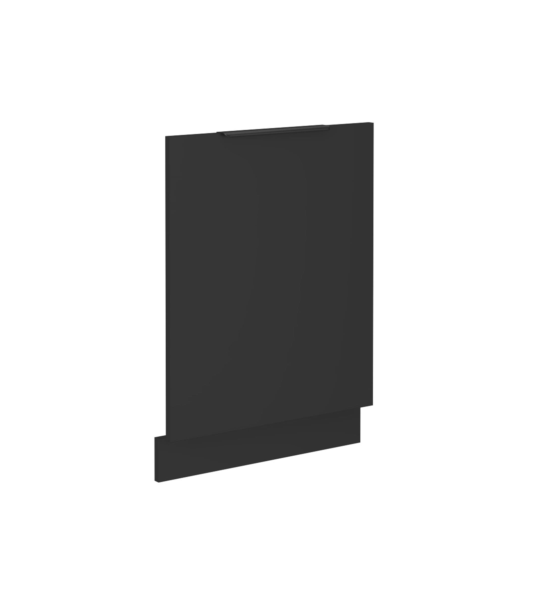 Frontblende f&uuml;r vollintegrierten Geschirrsp&uuml;ler 60 cm K&uuml;che SIENA Schwarz 