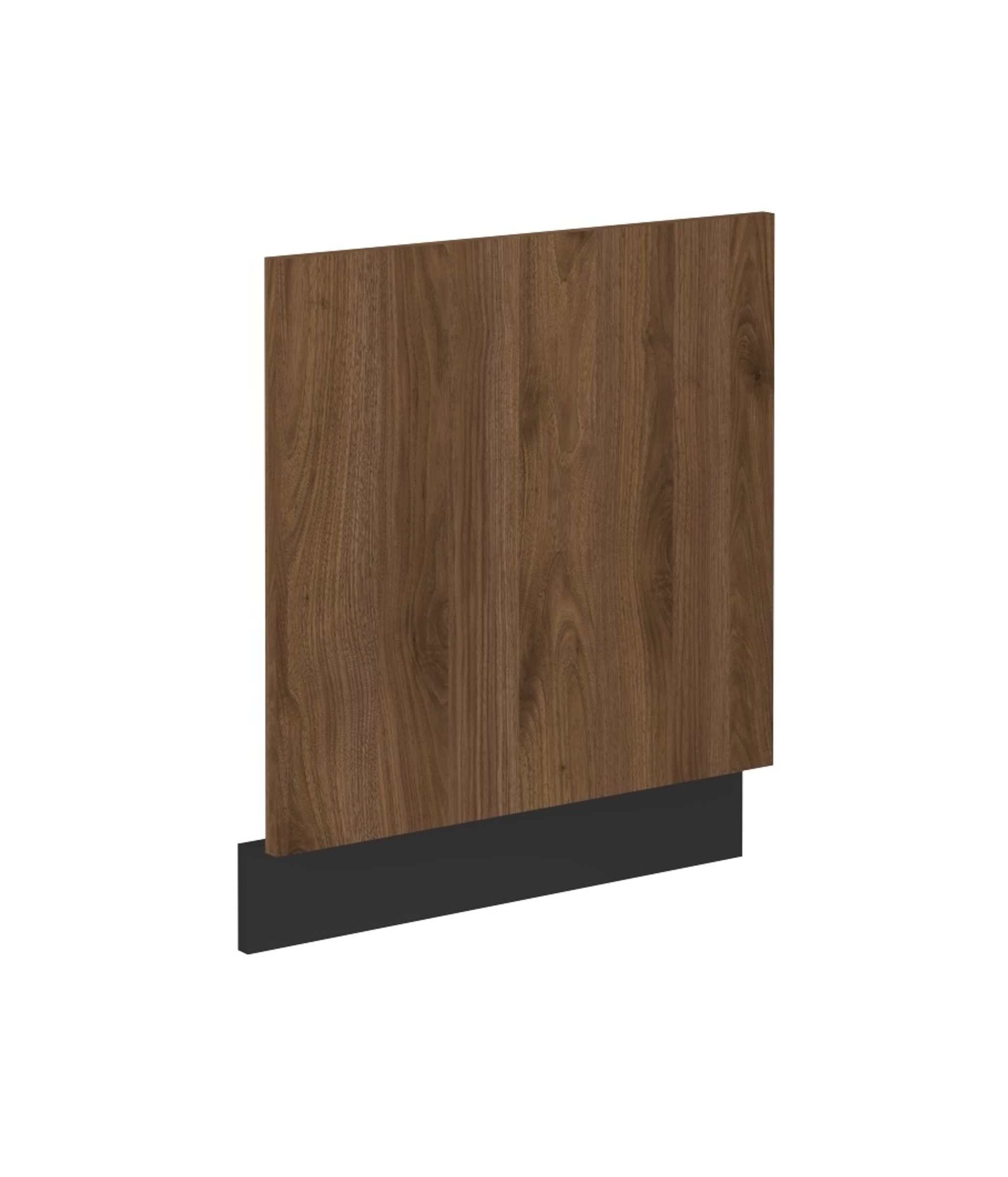 Frontblende f&uuml;r integrierten Geschirrsp&uuml;ler 60 cm K&uuml;che MONZA Okapi Nu&szlig;baum matt 