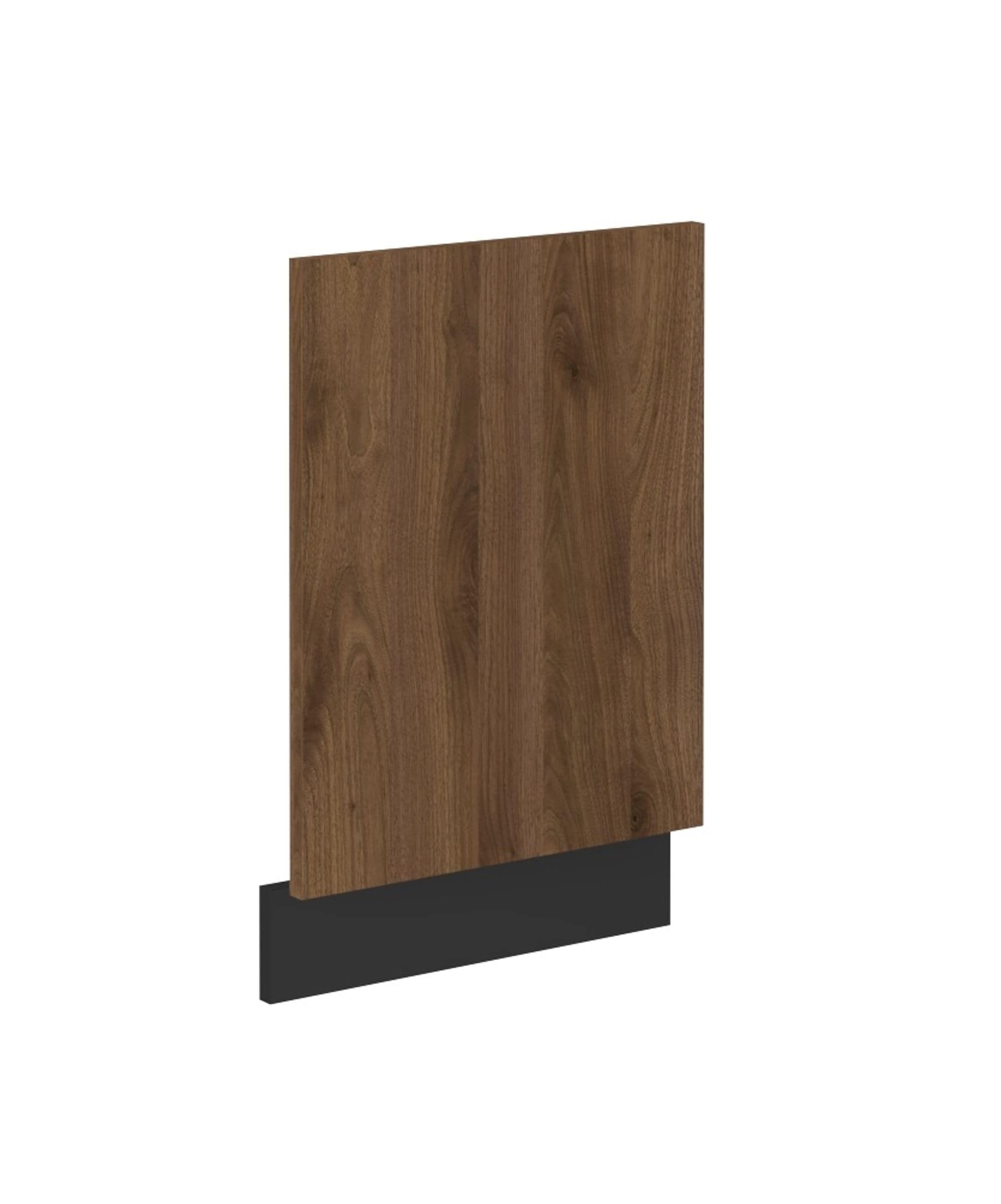 Frontblende f&uuml;r integrierten Geschirrsp&uuml;ler 45 cm K&uuml;che MONZA Okapi Nu&szlig;baum matt 