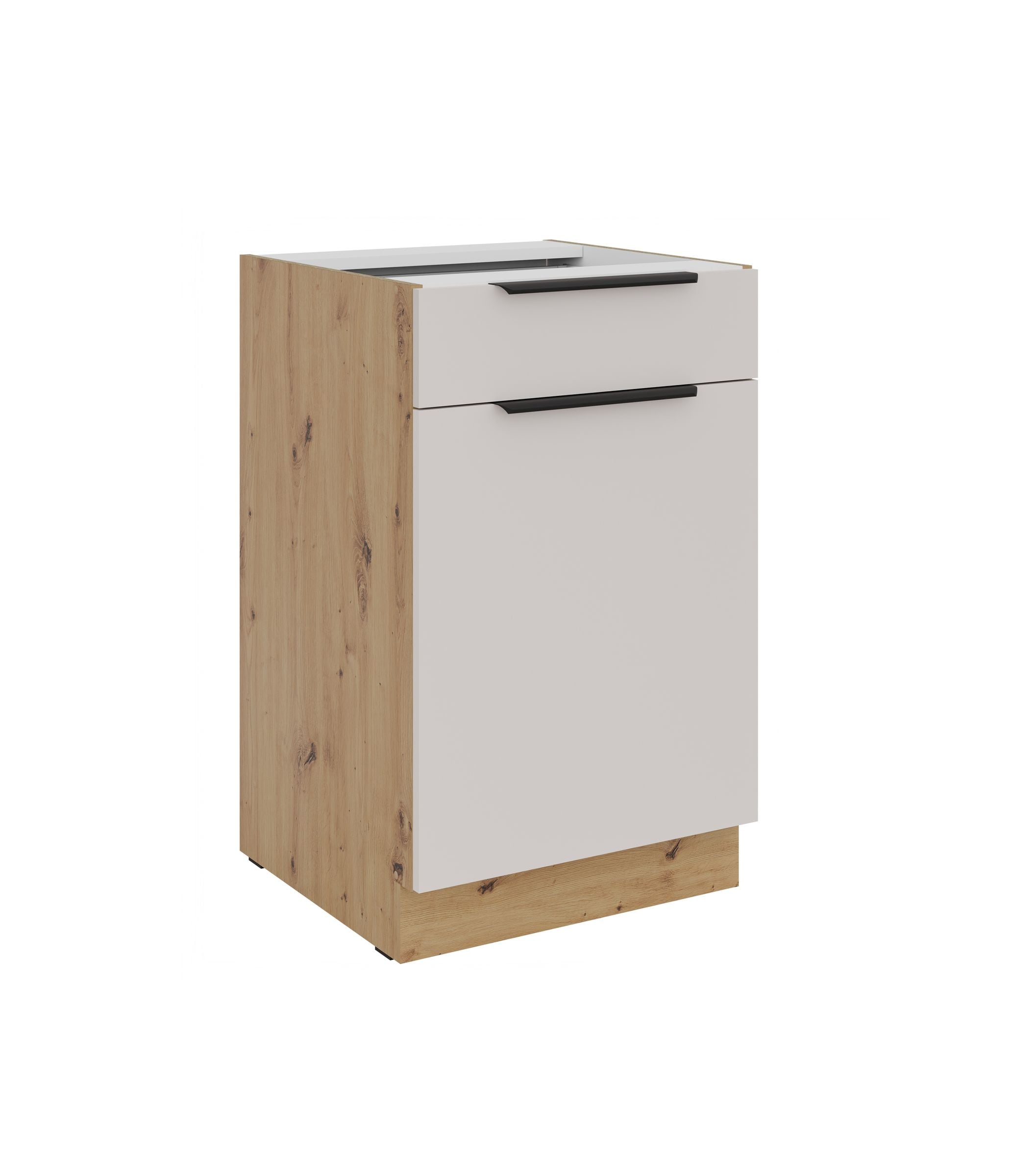 K&uuml;chen Unterschrank 50 cm K&uuml;che SOLANO Kaschmir beige K&uuml;chenzeile K&uuml;chenblock 