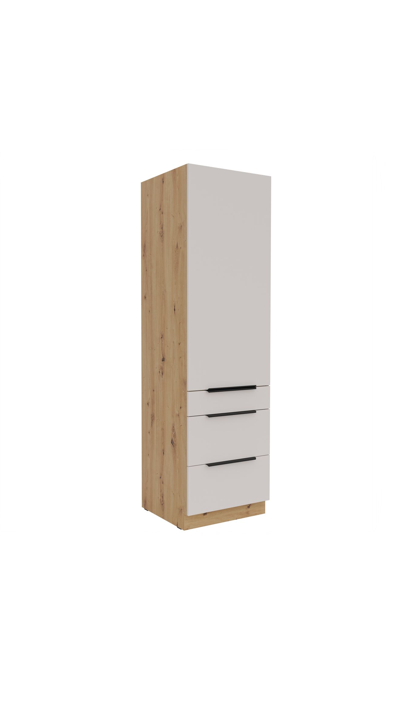 K&uuml;chen Hochschrank 60 cm SOLANO Kaschmir beige K&uuml;chenzeile K&uuml;chenblock K&uuml;che 