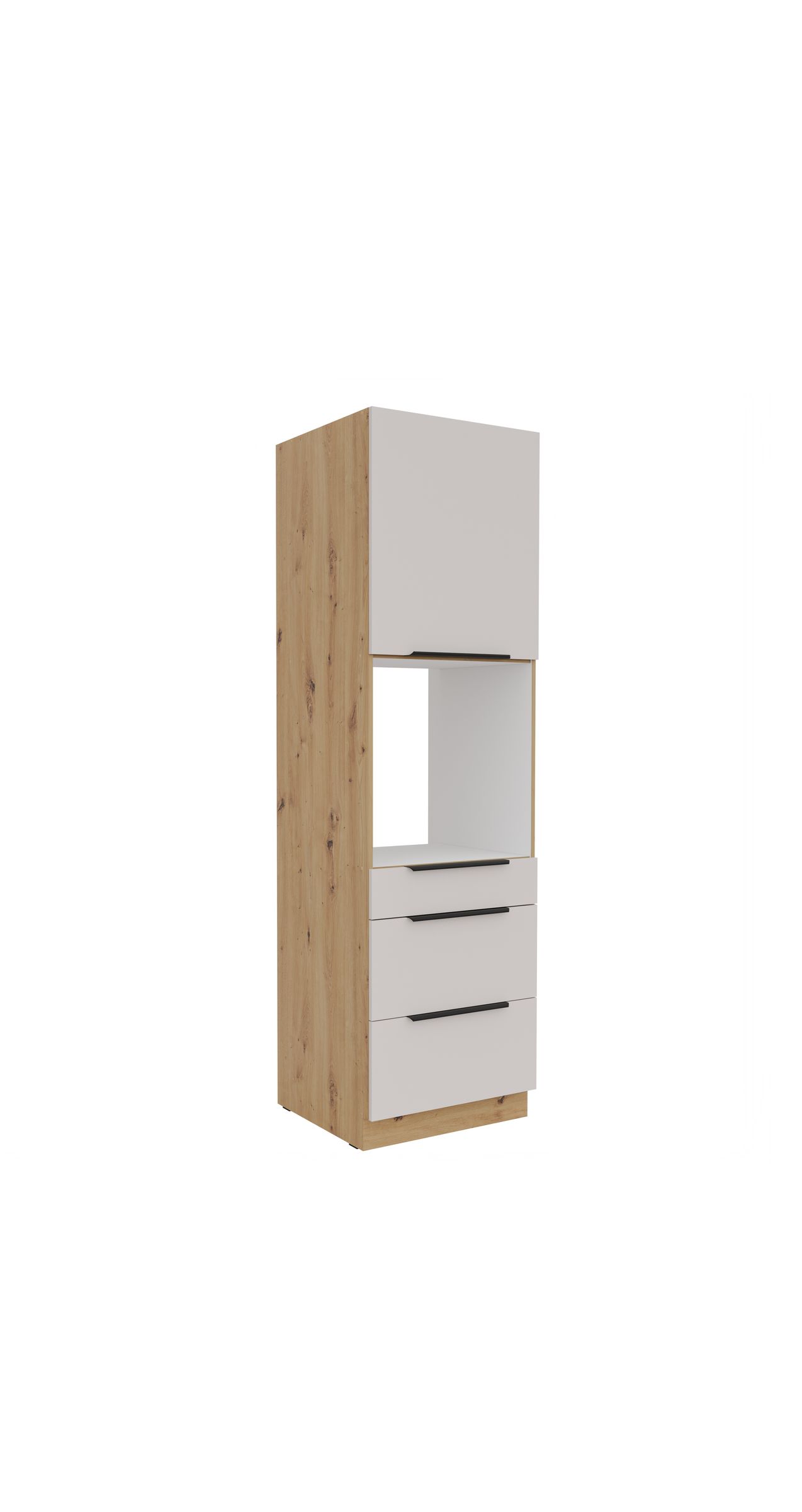 K&uuml;chen Hochschrank 60 cm SOLANO Kaschmir beige K&uuml;chenzeile K&uuml;chenblock K&uuml;che 
