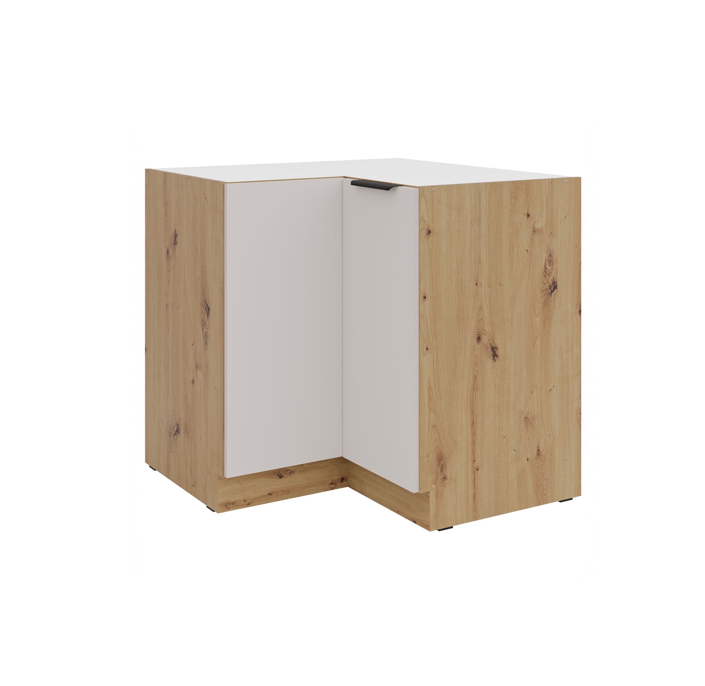 K&uuml;chen Eckunterschrank 90x90 cm K&uuml;che SOLANO Kaschmir beige K&uuml;chenzeile 