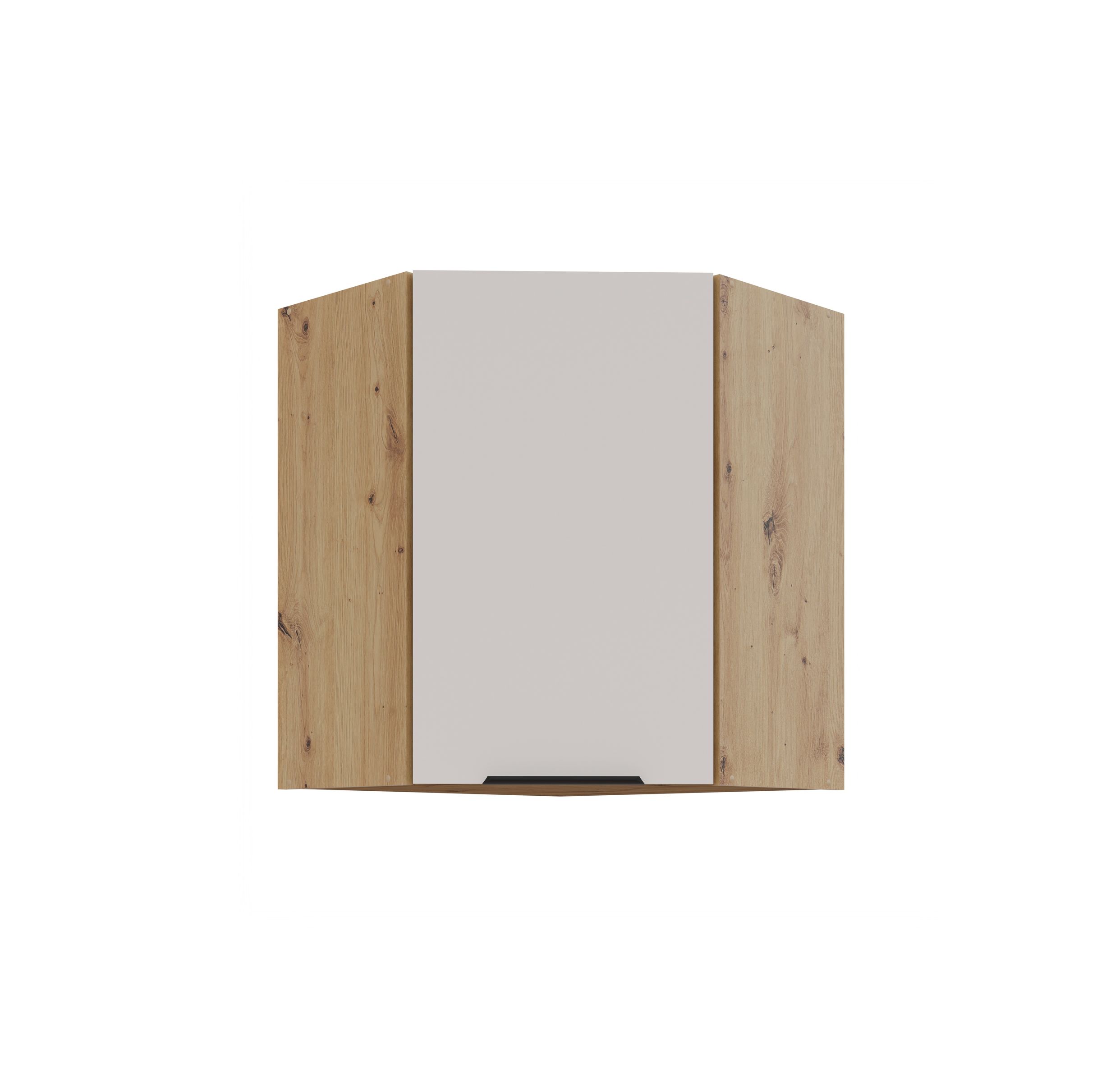 K&uuml;chen Eckh&auml;ngeschrank 60x60 cm K&uuml;che SOLANO Kaschmir beige K&uuml;chenzeile 