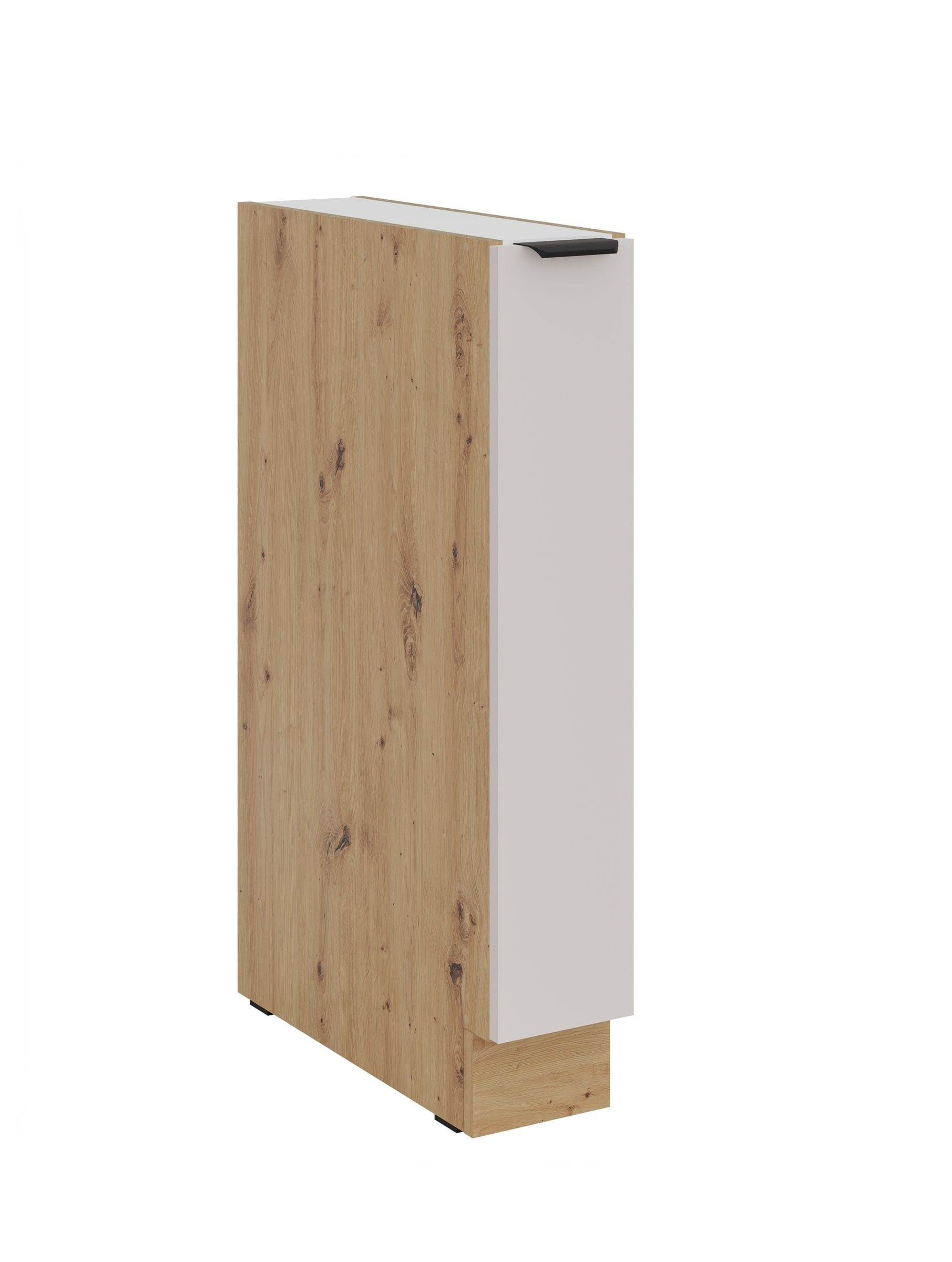 K&uuml;chen Unterschrank Schrankauszug 15 cm K&uuml;che SOLANO Kaschmir beige K&uuml;chenzeile 