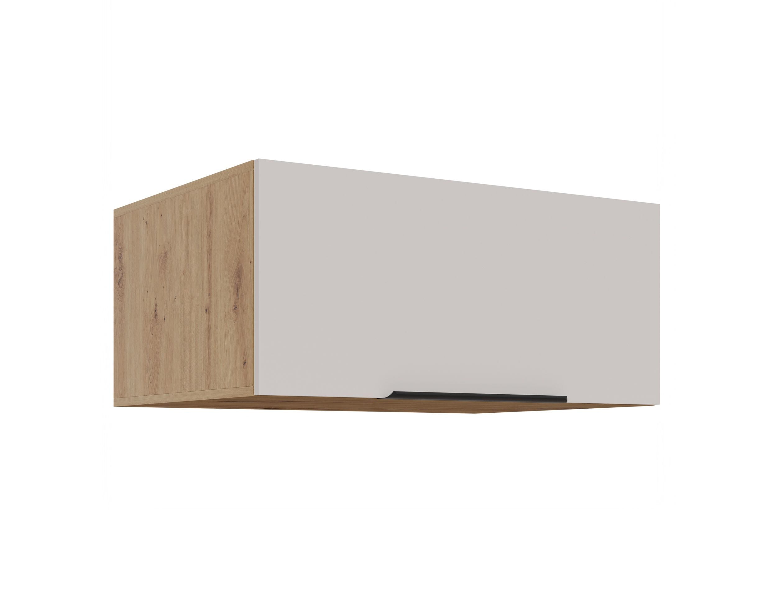 Aufsatzschrank Hochschrank 80 cm K&uuml;che SOLANO Kaschmir beige K&uuml;chenzeile 