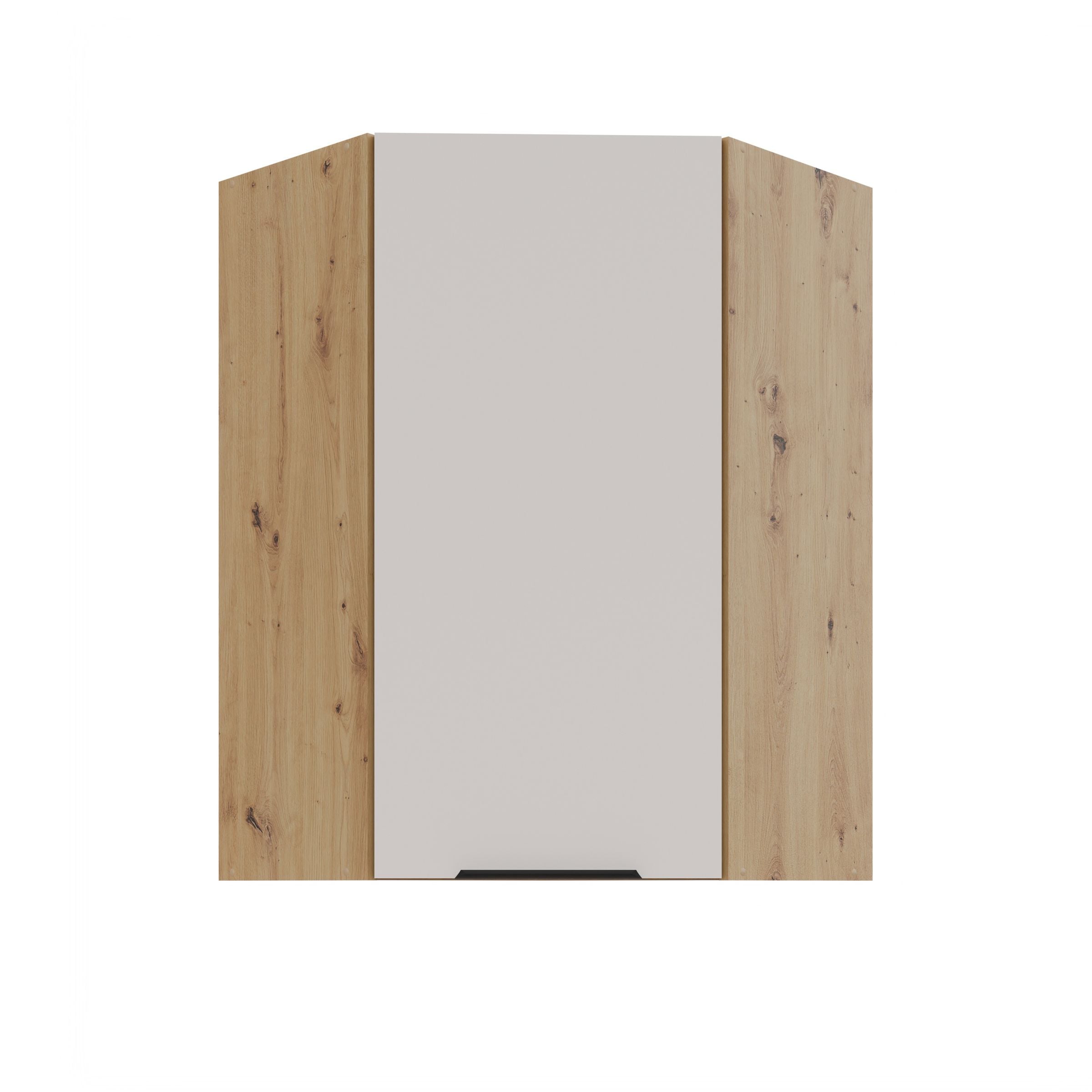 K&uuml;chen Eckh&auml;ngeschrank 60x60 cm K&uuml;che SOLANO Kaschmir beige K&uuml;chenzeile 