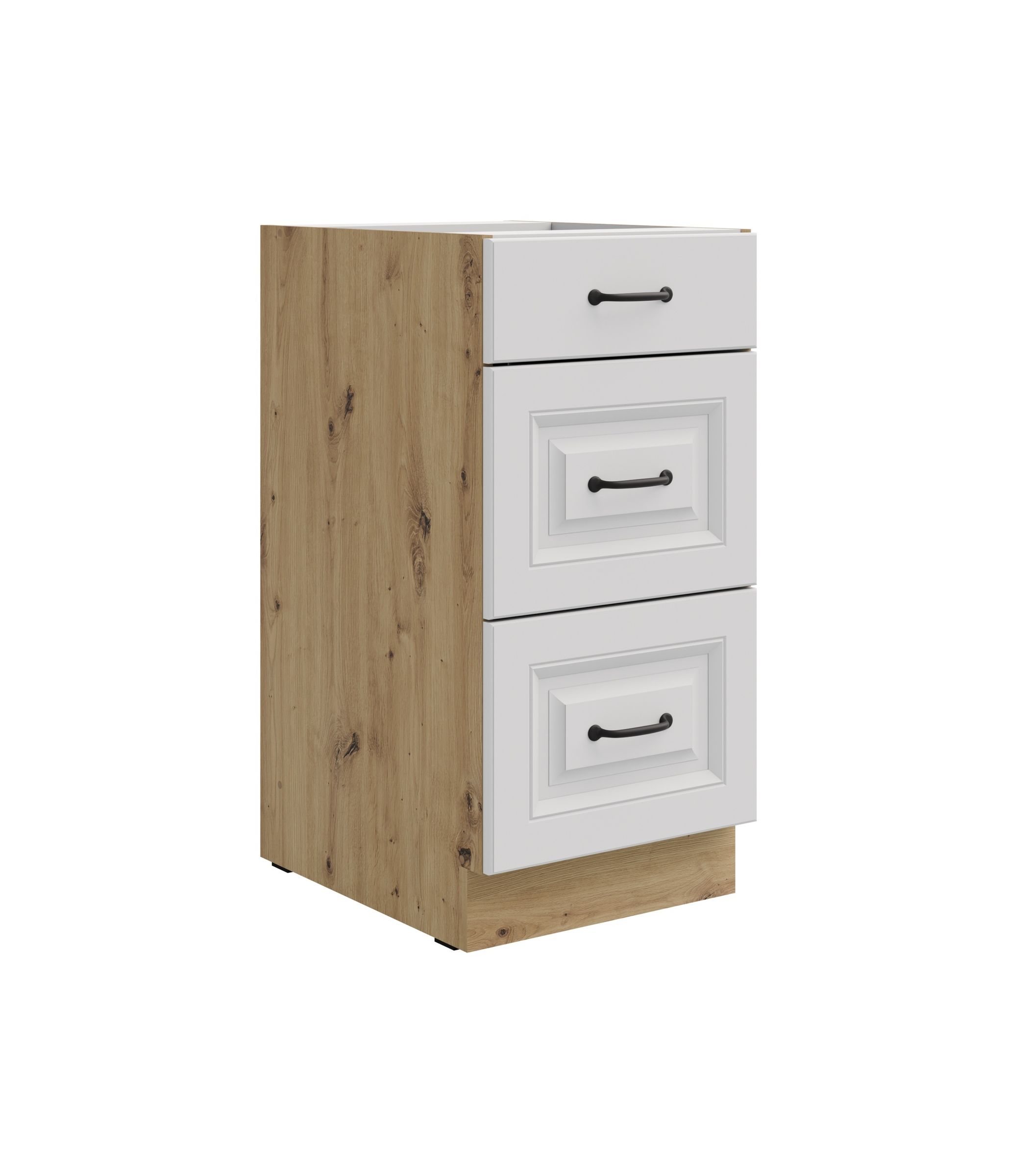 K&uuml;chen Unterschrank 40 cm Stilo Wei&szlig; Vollauszug Soft-Close K&uuml;che Einbauk&uuml;che 