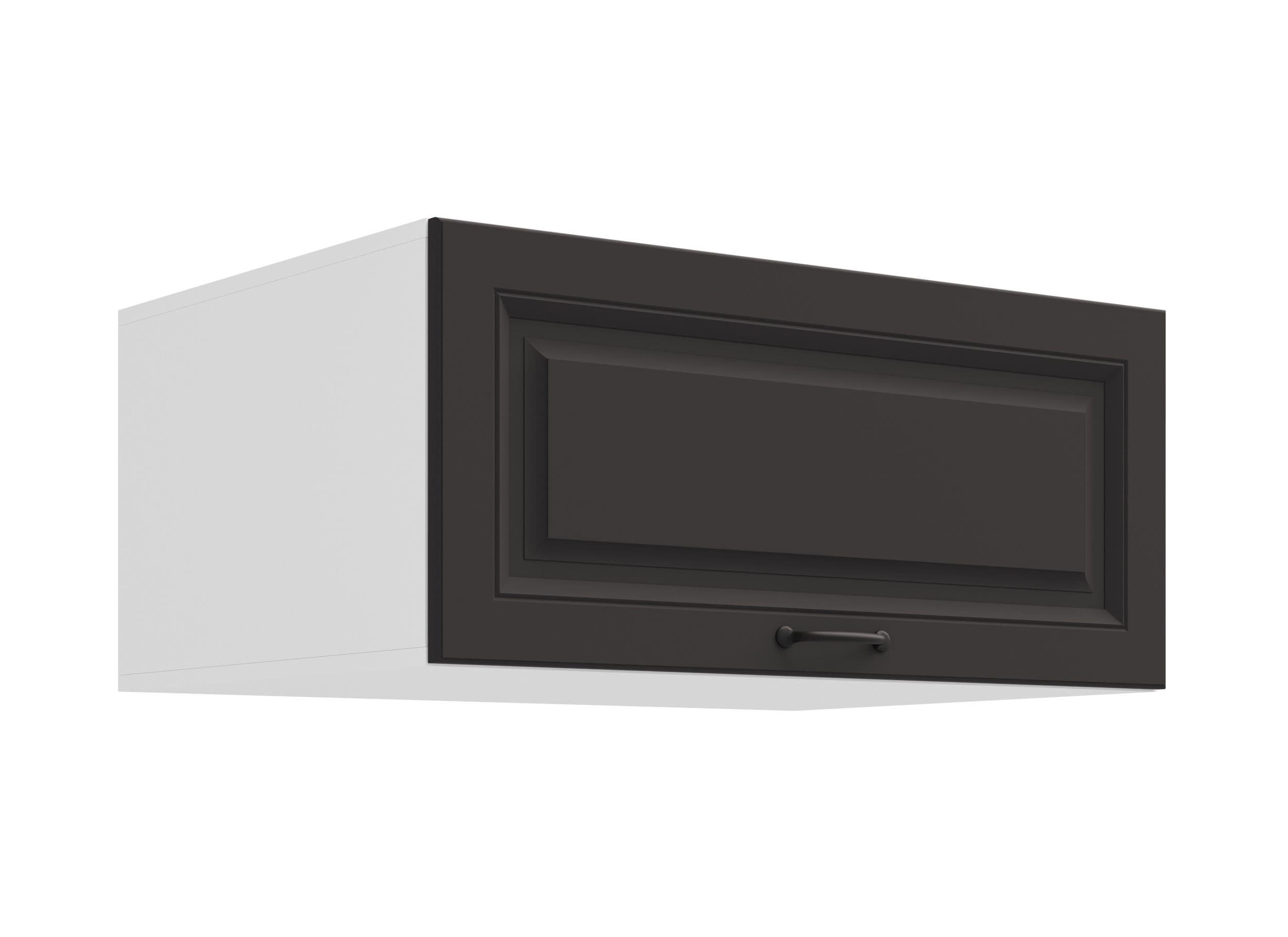 Aufsatzschrank Hochschrank 80 cm STILO Grau K&uuml;chenzeile K&uuml;chenblock K&uuml;che 