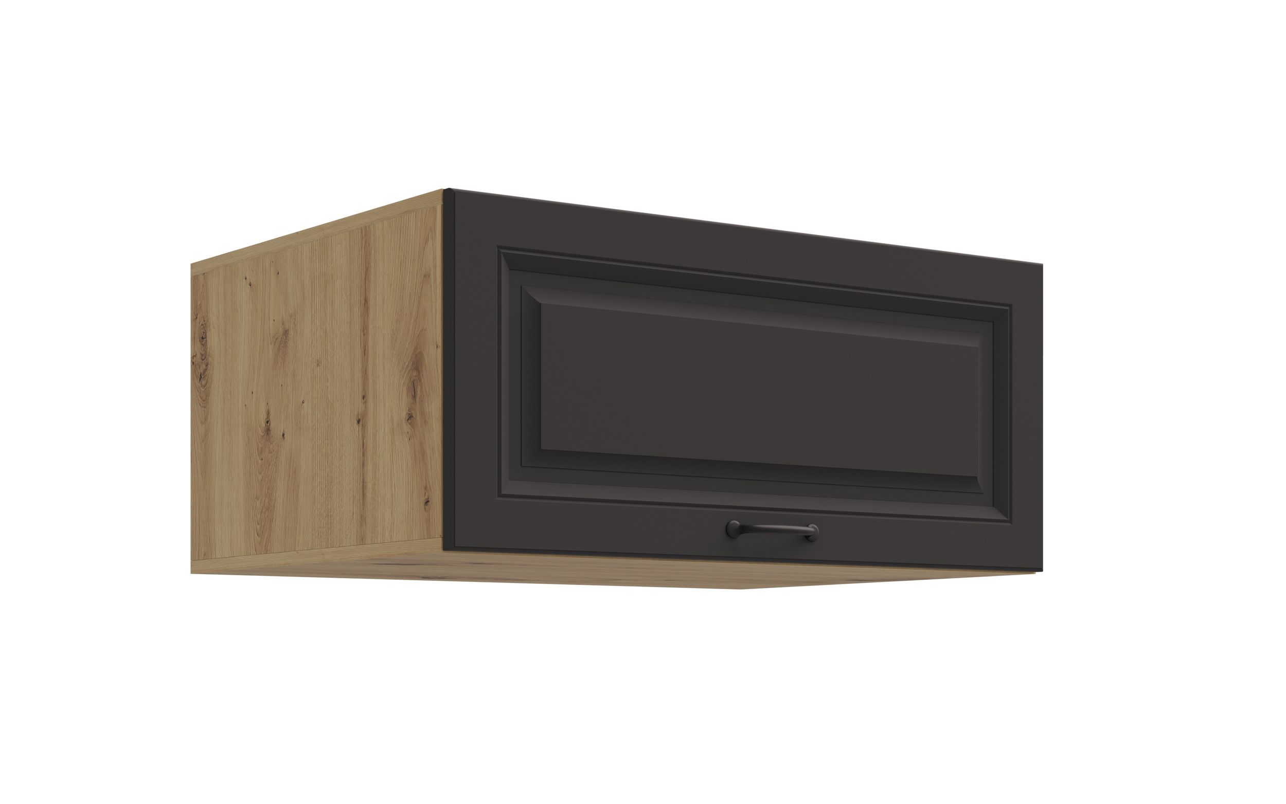 Aufsatzschrank Hochschrank 80 cm STILO Grau K&uuml;chenzeile K&uuml;chenblock K&uuml;che 