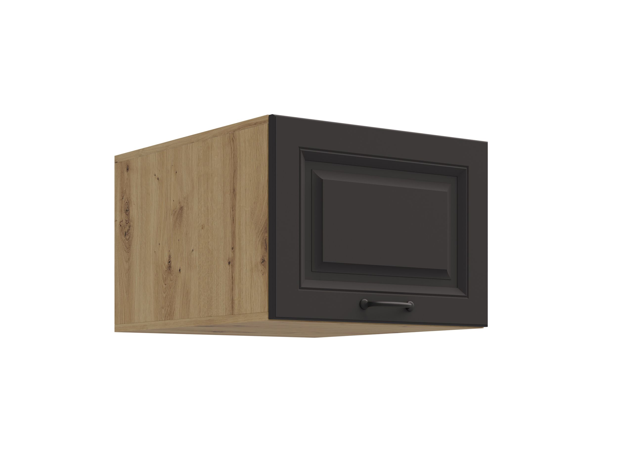 Aufsatzschrank Hochschrank 50 cm STILO Grau K&uuml;chenzeile K&uuml;chenblock K&uuml;che 