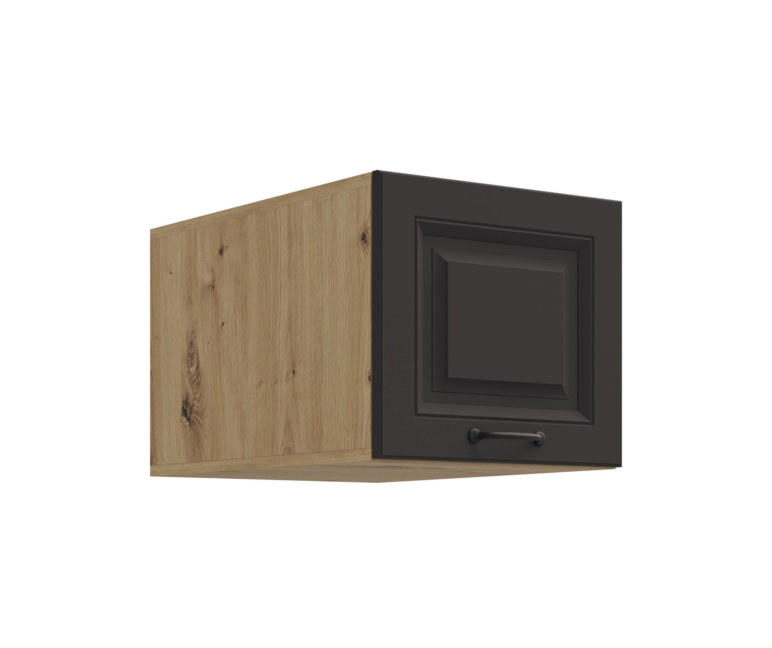 Aufsatzschrank Hochschrank 40 cm STILO Grau K&uuml;chenzeile K&uuml;chenblock K&uuml;che 