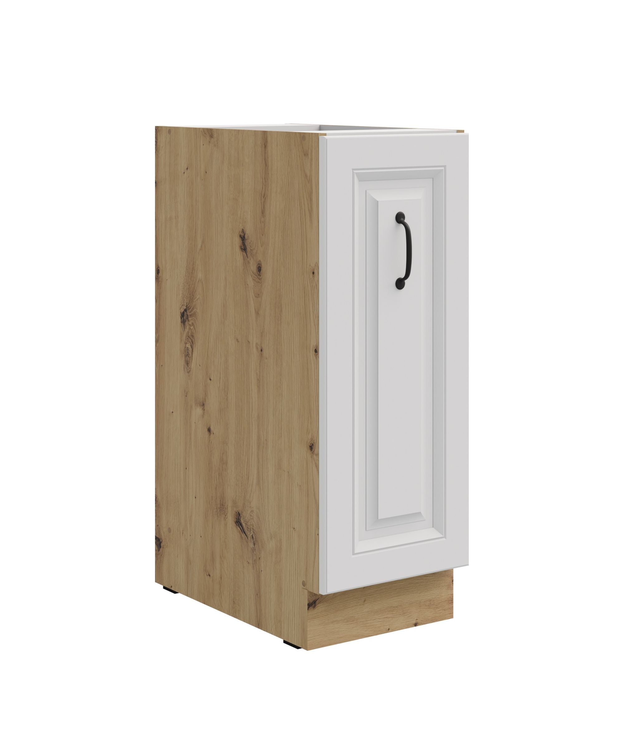 Unterschrank 30 Schrankauszug Stilo Wei&szlig; K&uuml;chenzeile K&uuml;chenblock K&uuml;che Landhaus 