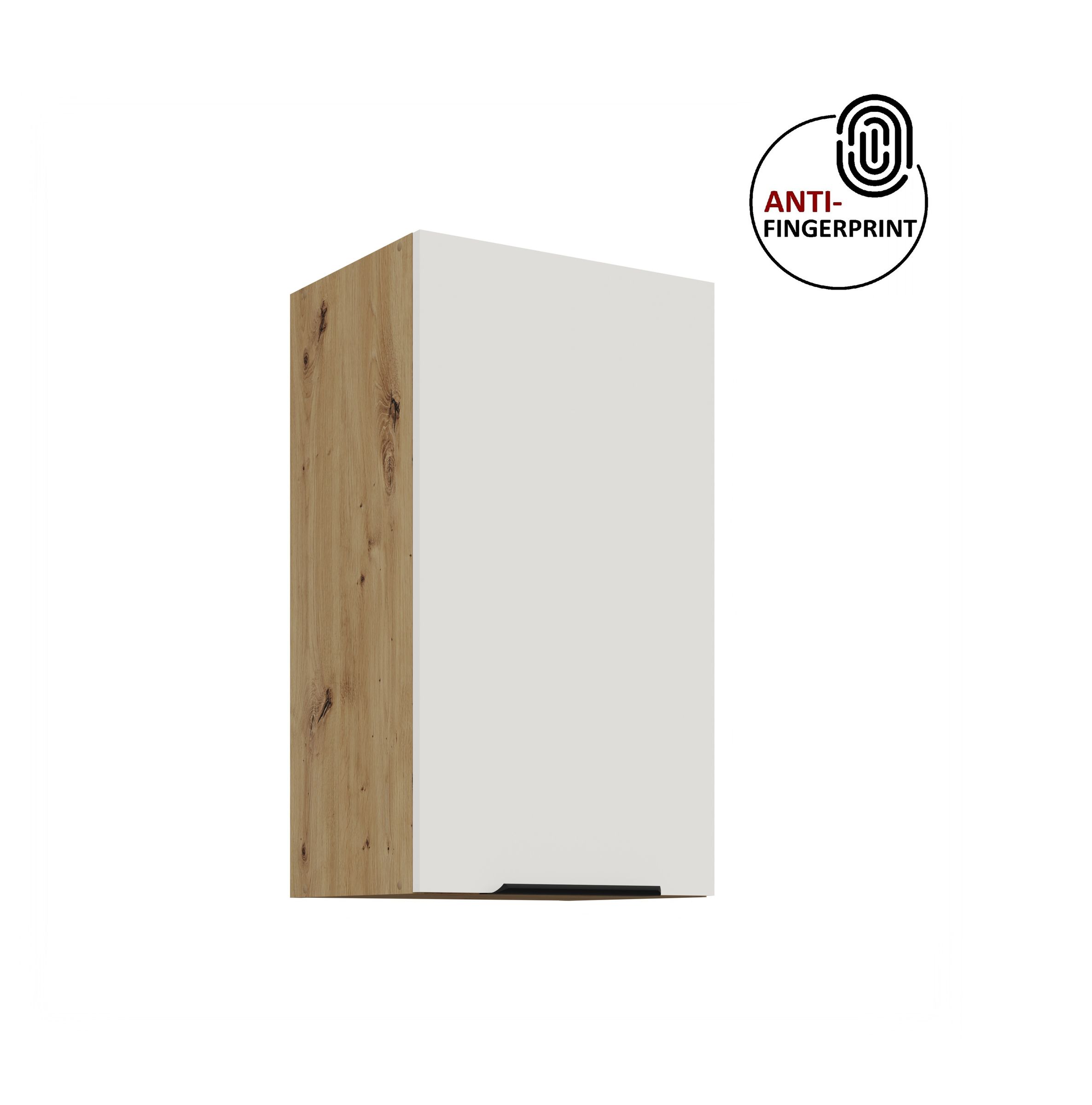 K&uuml;chen H&auml;ngeschrank 40 K&uuml;che ARIA Weiss K&uuml;chenzeile K&uuml;chenblock Anti Fingerprint 