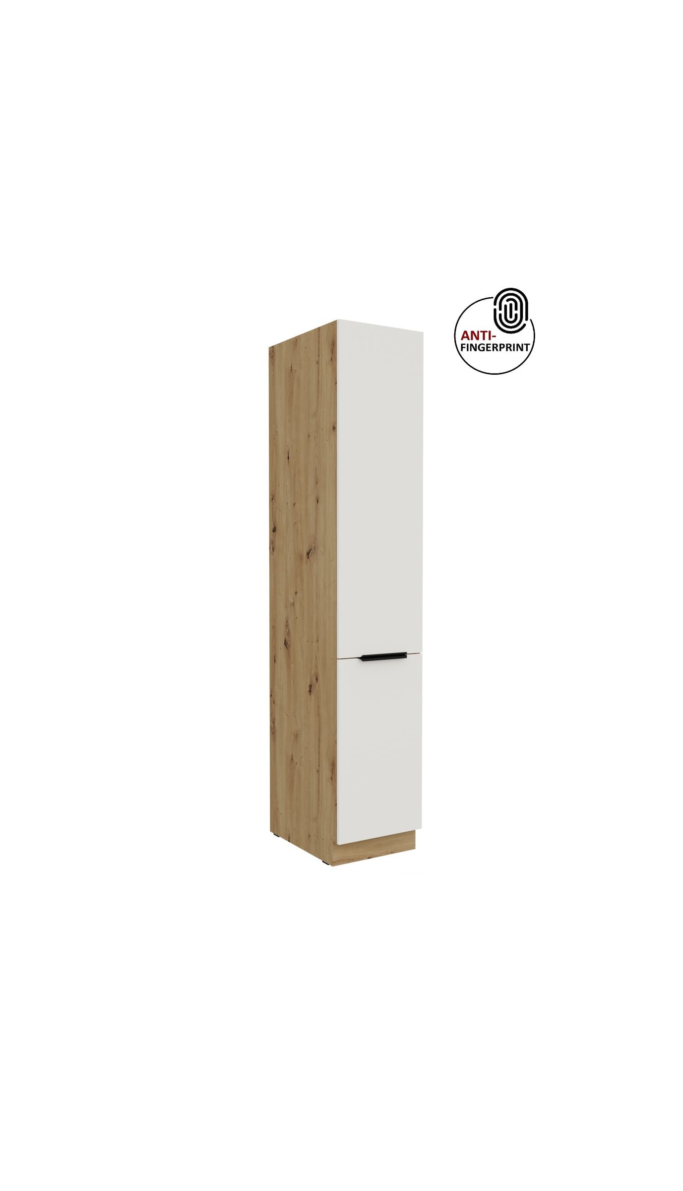 K&uuml;chen Hochschrank 40 cm K&uuml;che ARIA Wei&szlig; ultra matt Anti Fingerprint K&uuml;chenzeile 