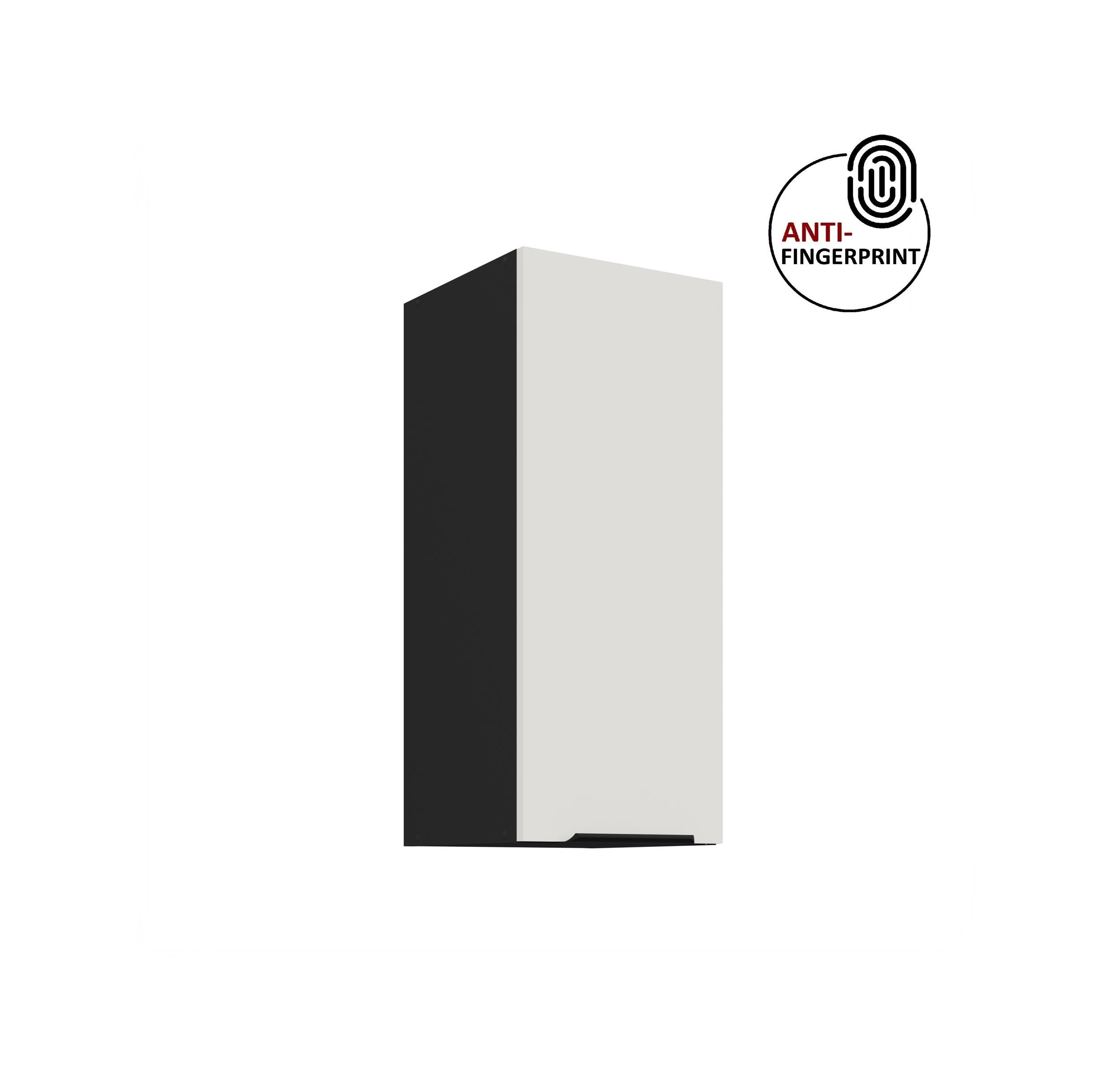 K&uuml;chen H&auml;ngeschrank 30 K&uuml;che ARIA Weiss K&uuml;chenzeile K&uuml;chenblock Anti Fingerprint 