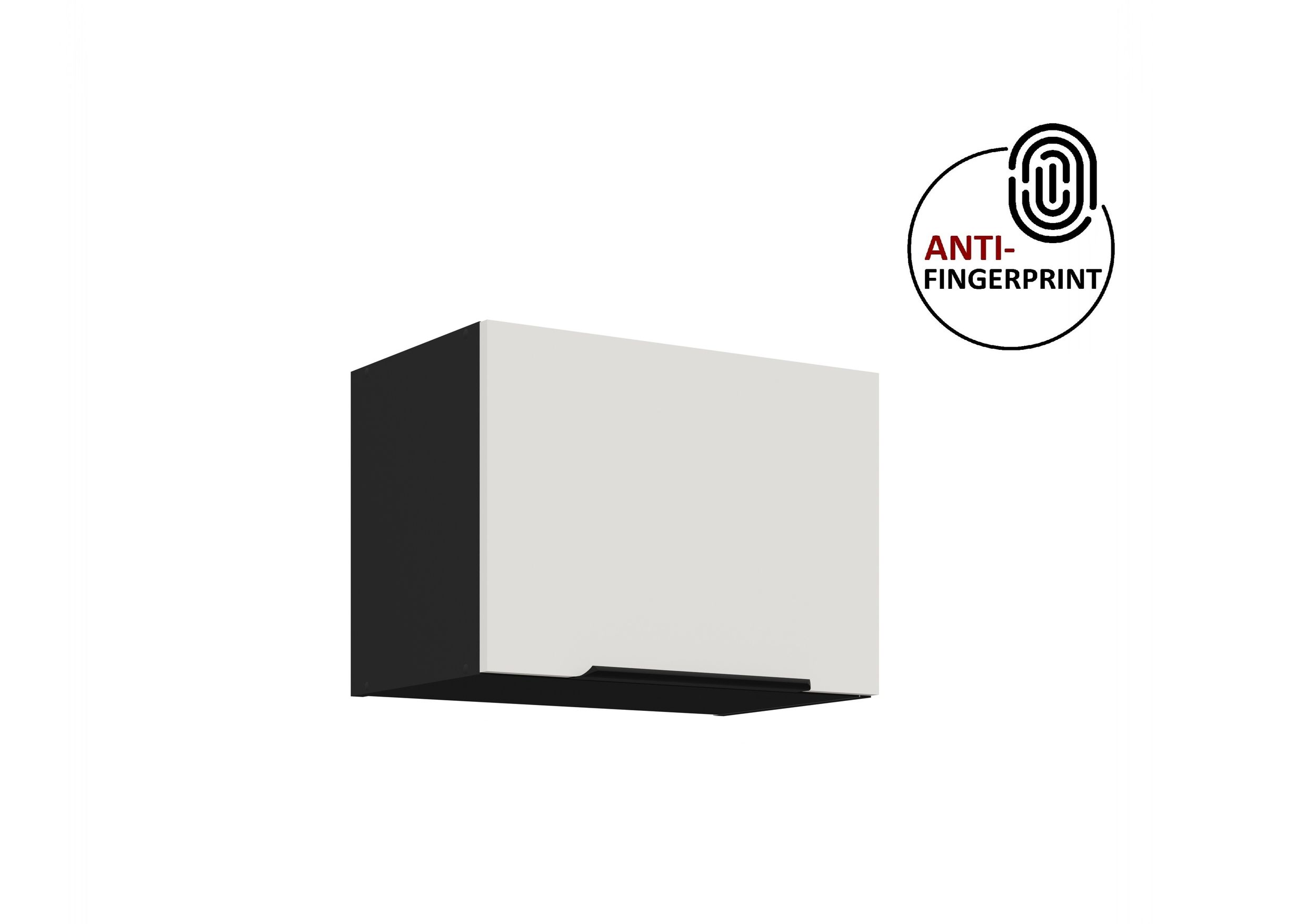 K&uuml;chen H&auml;ngeschrank 50 K&uuml;che ARIA Weiss K&uuml;chenzeile K&uuml;chenblock Anti Fingerprint 