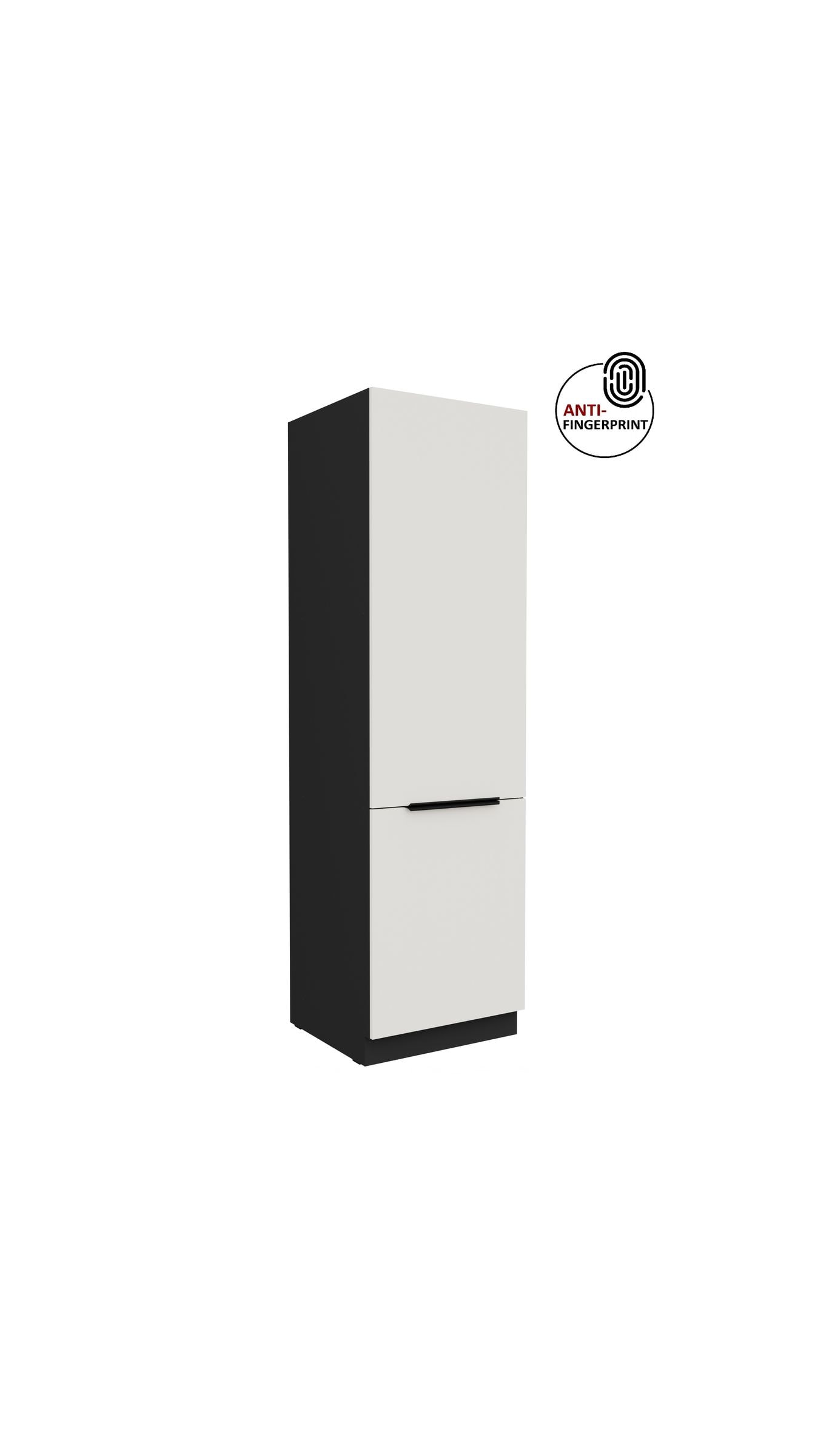 K&uuml;chen Hochschrank 60 cm K&uuml;che ARIA Wei&szlig; ultra matt Anti Fingerprint K&uuml;chenzeile 