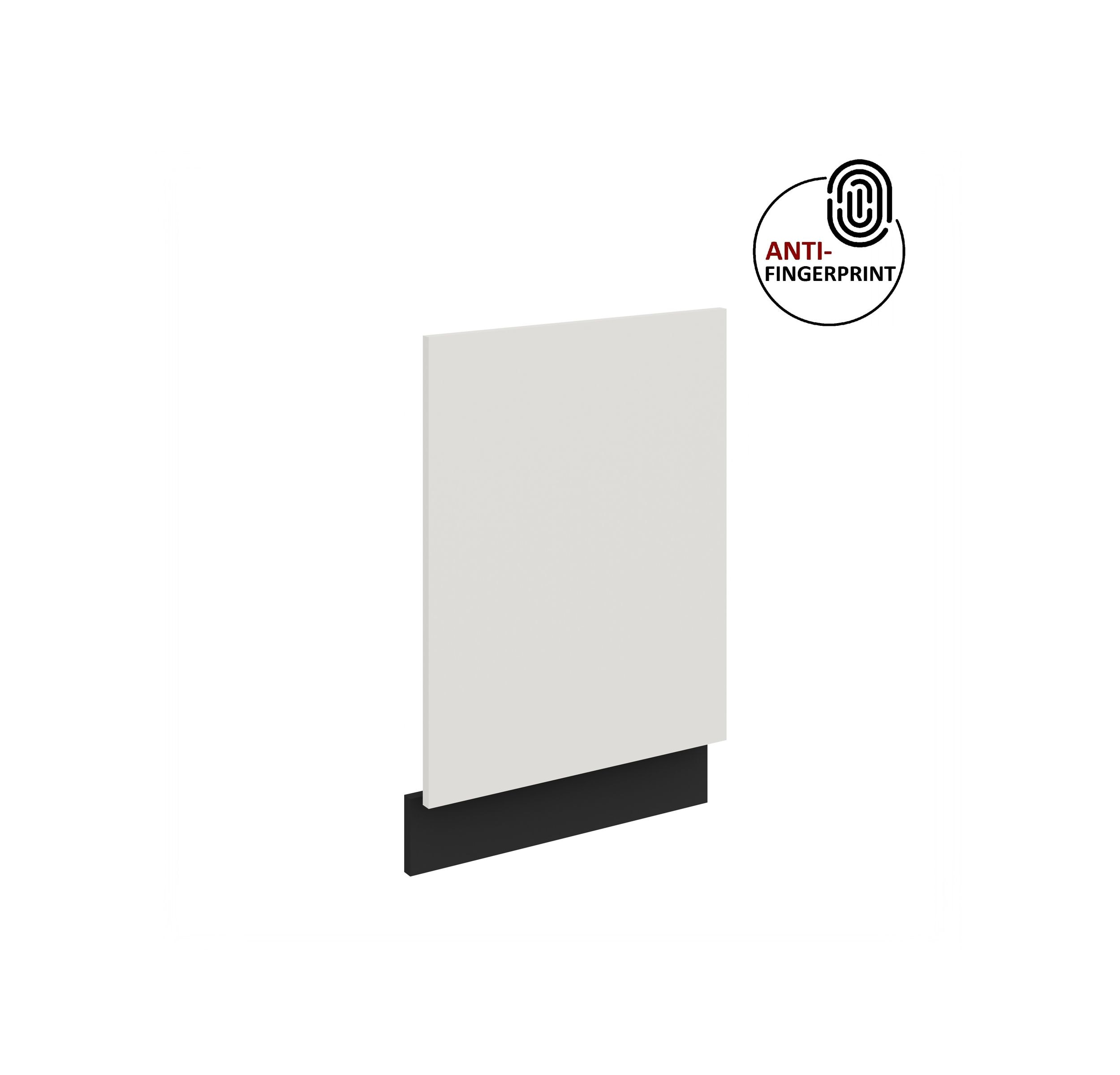 Frontblende f&uuml;r integrierten Geschirrsp&uuml;ler 45 cm ARIA Wei&szlig; + Schwarz matt 