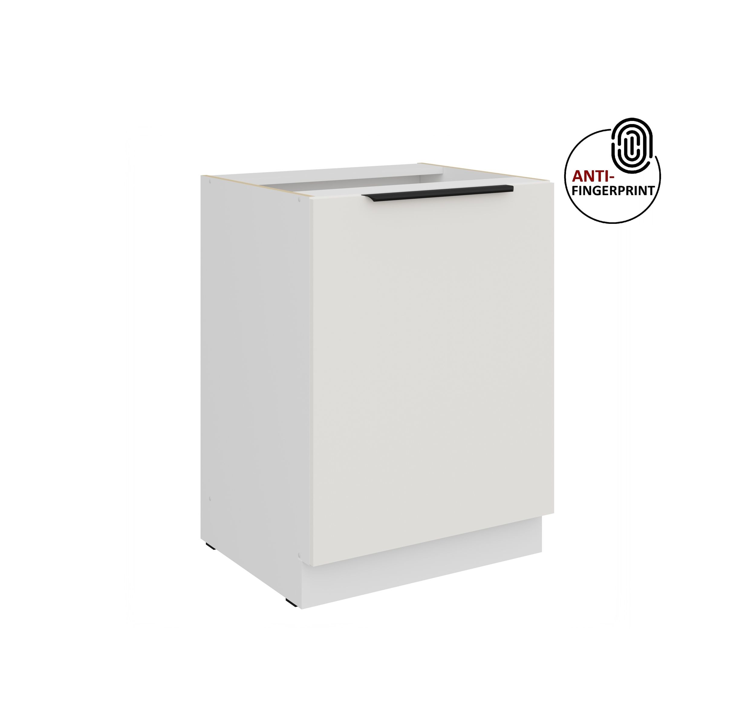 K&uuml;chen Unterschrank 60 K&uuml;che ARIA Weiss ultra matt Anti Fingerprint K&uuml;chenzeile 