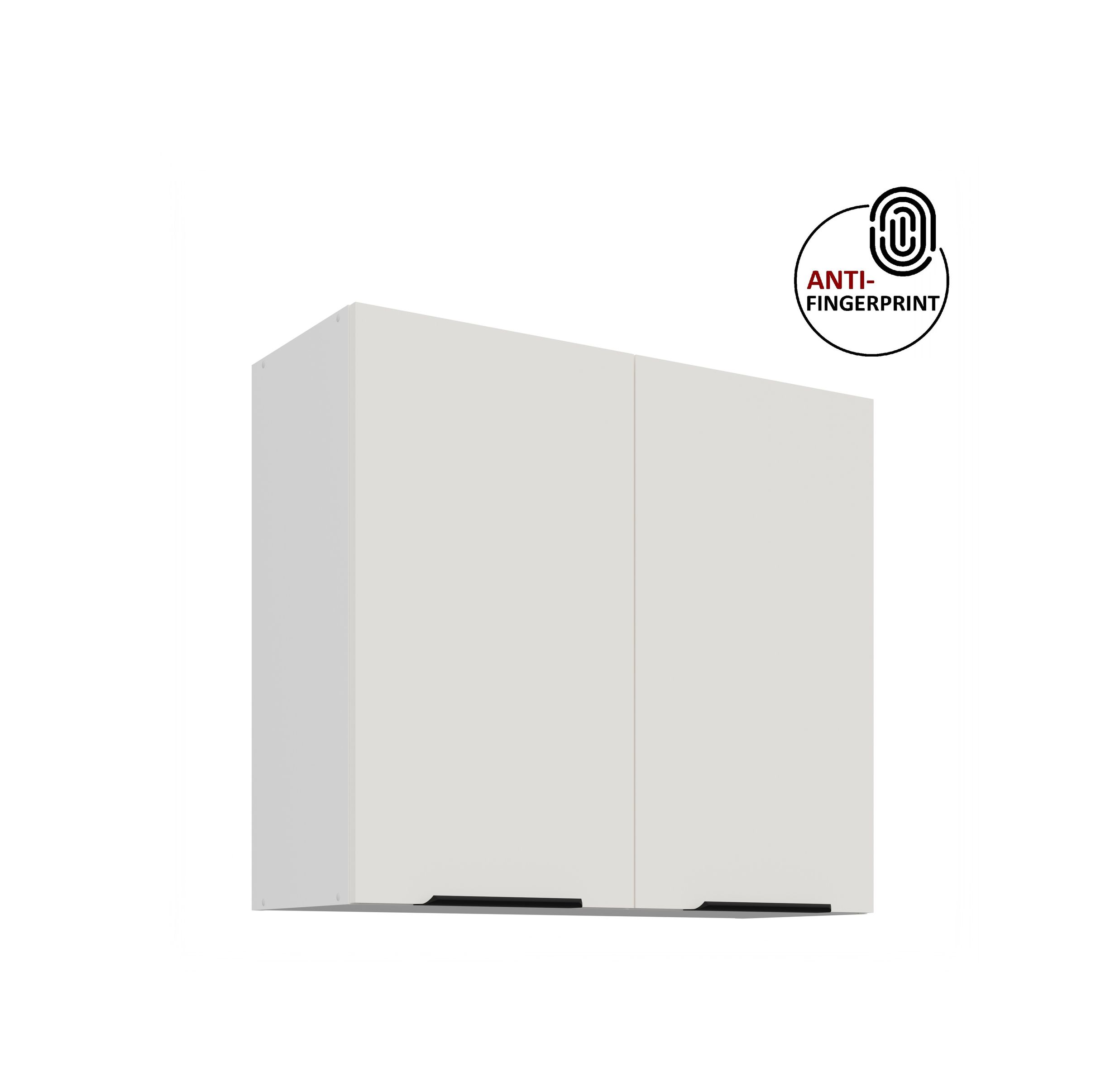 K&uuml;chen H&auml;ngeschrank 80 K&uuml;che ARIA Weiss K&uuml;chenzeile K&uuml;chenblock Anti Fingerprint 